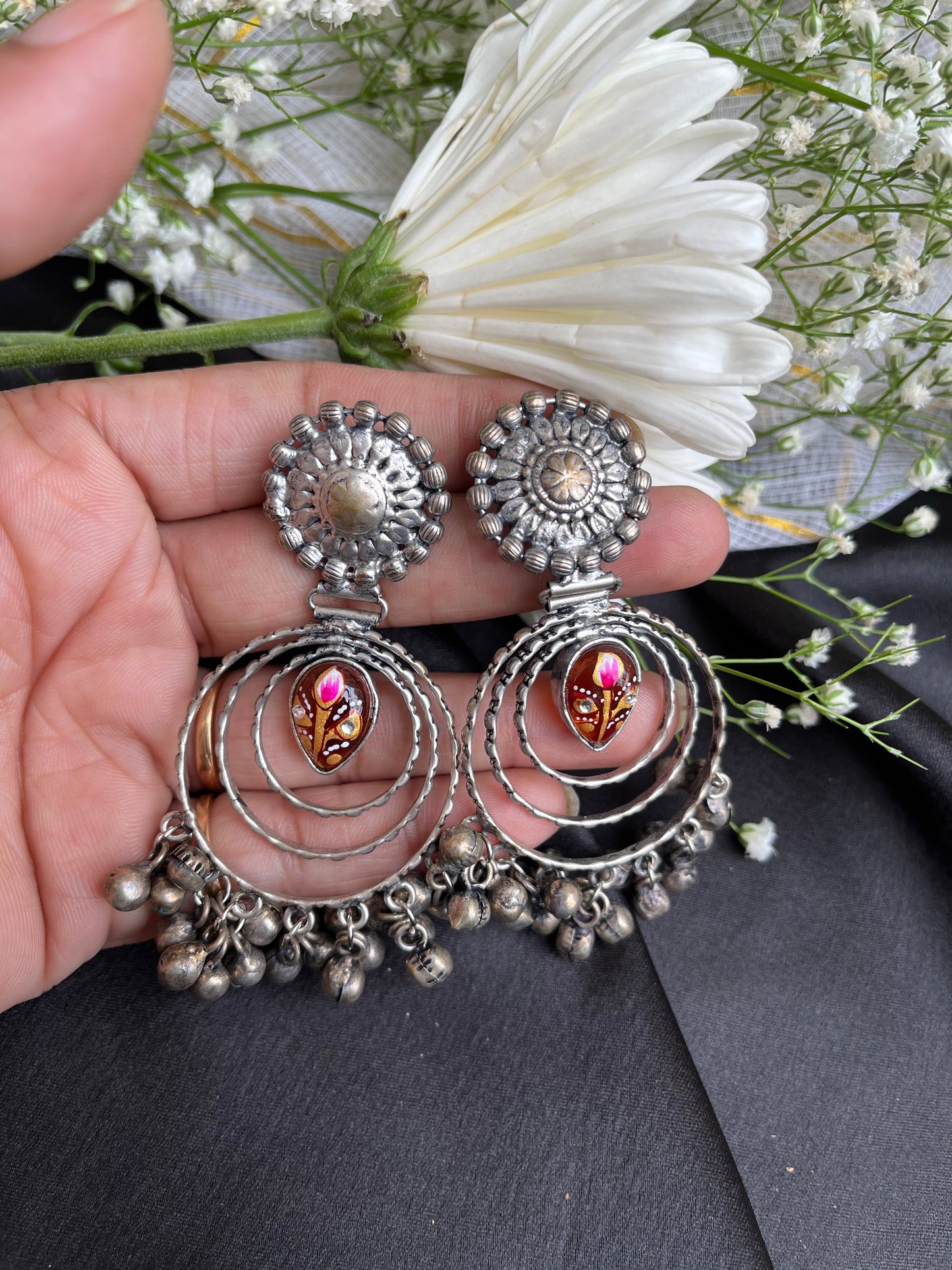 Chandni chandbali Silver Earring