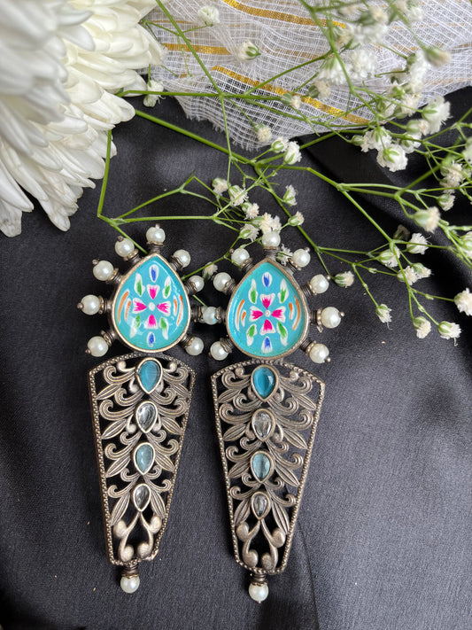 Pankuri  Silver Earring