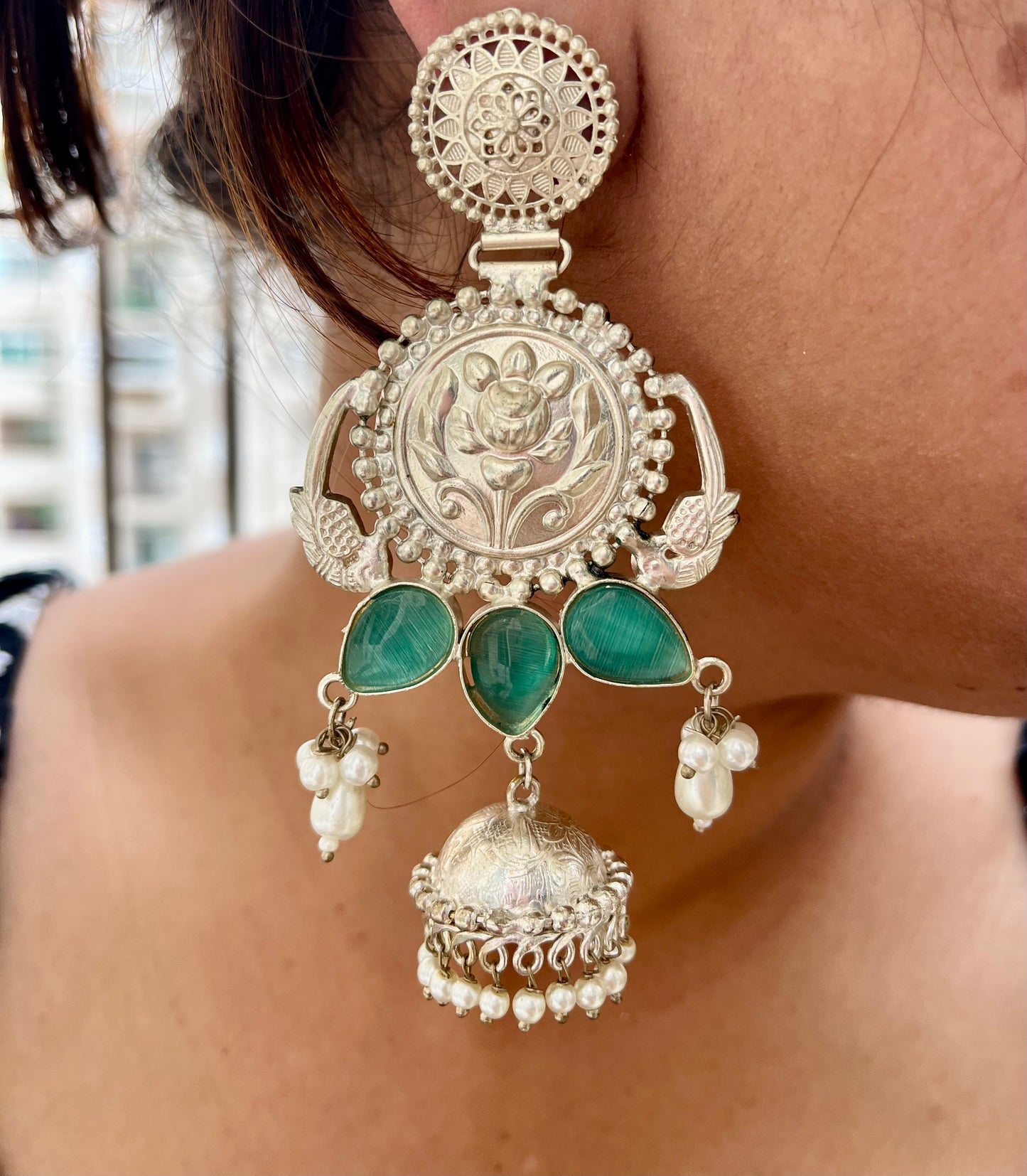 Radhika Silver Jumka Earring