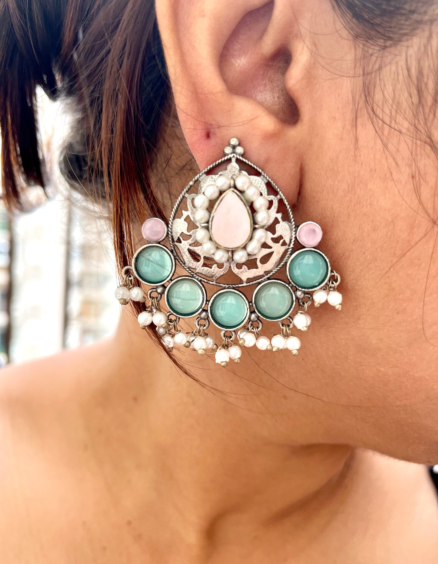 Nayantara Silver Earring