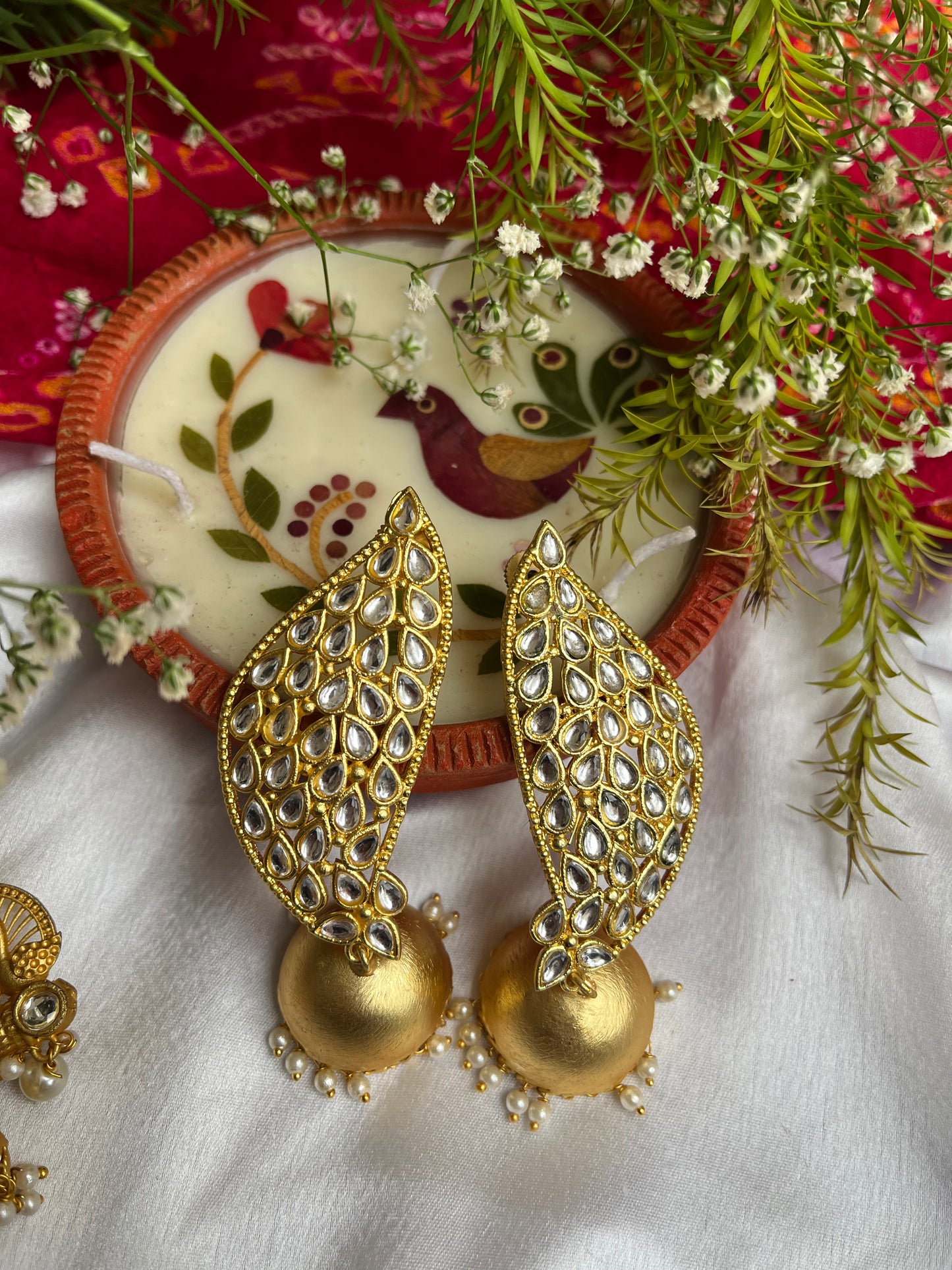 Sitar  Ethnic Jhumka Earring