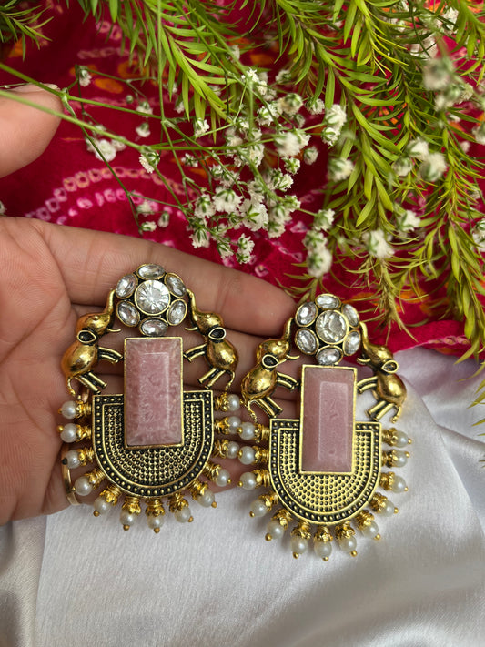 Gaj kesari Ethnic Earring