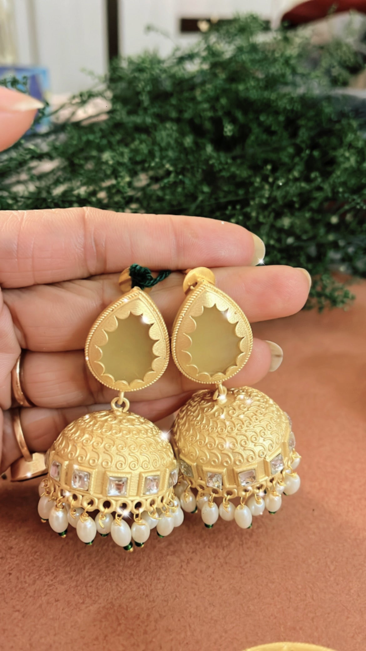 Yellow Panache Jumka Earring