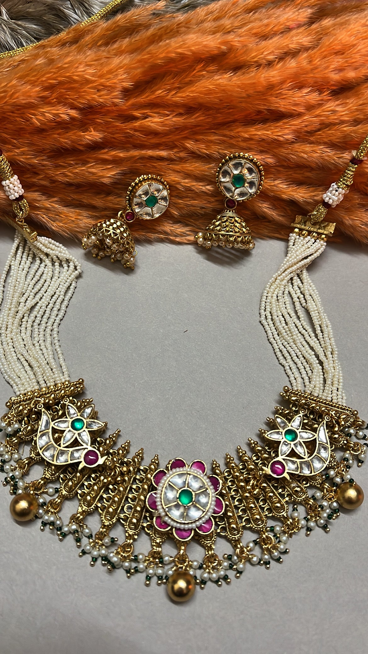 Pearl Pachi Necklace Set