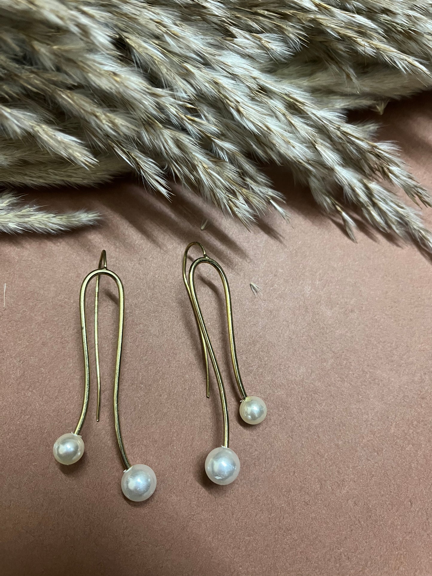 Pin Pearl Western Earring