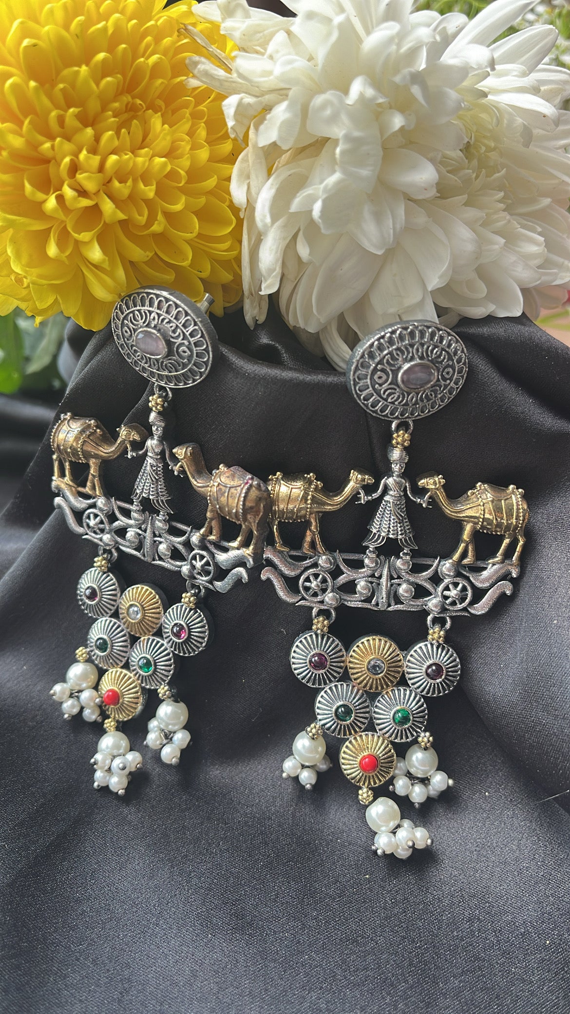 Dilkash Nimit Silver  Earring