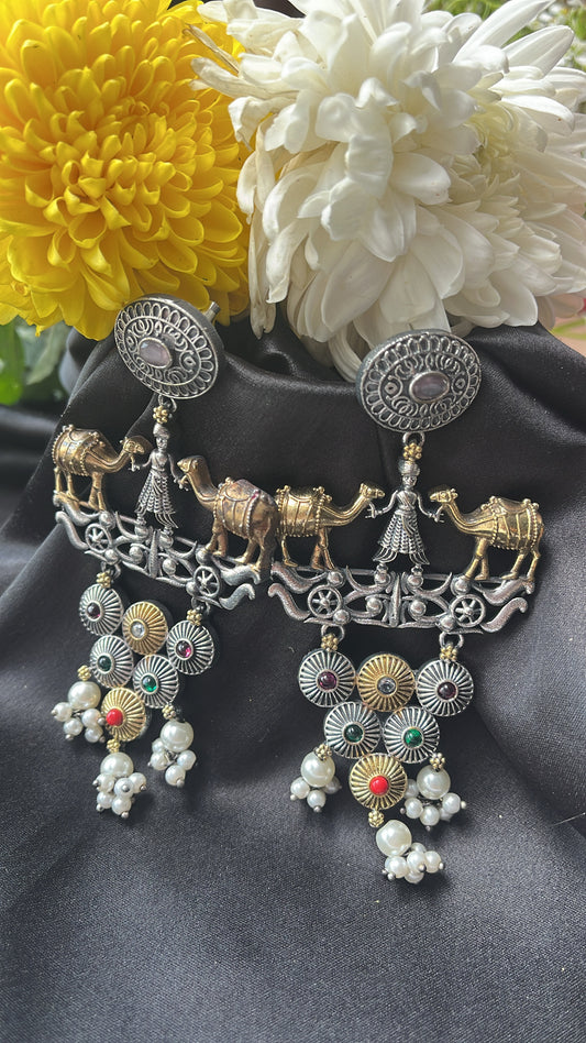 Dilkash Nimit Silver  Earring