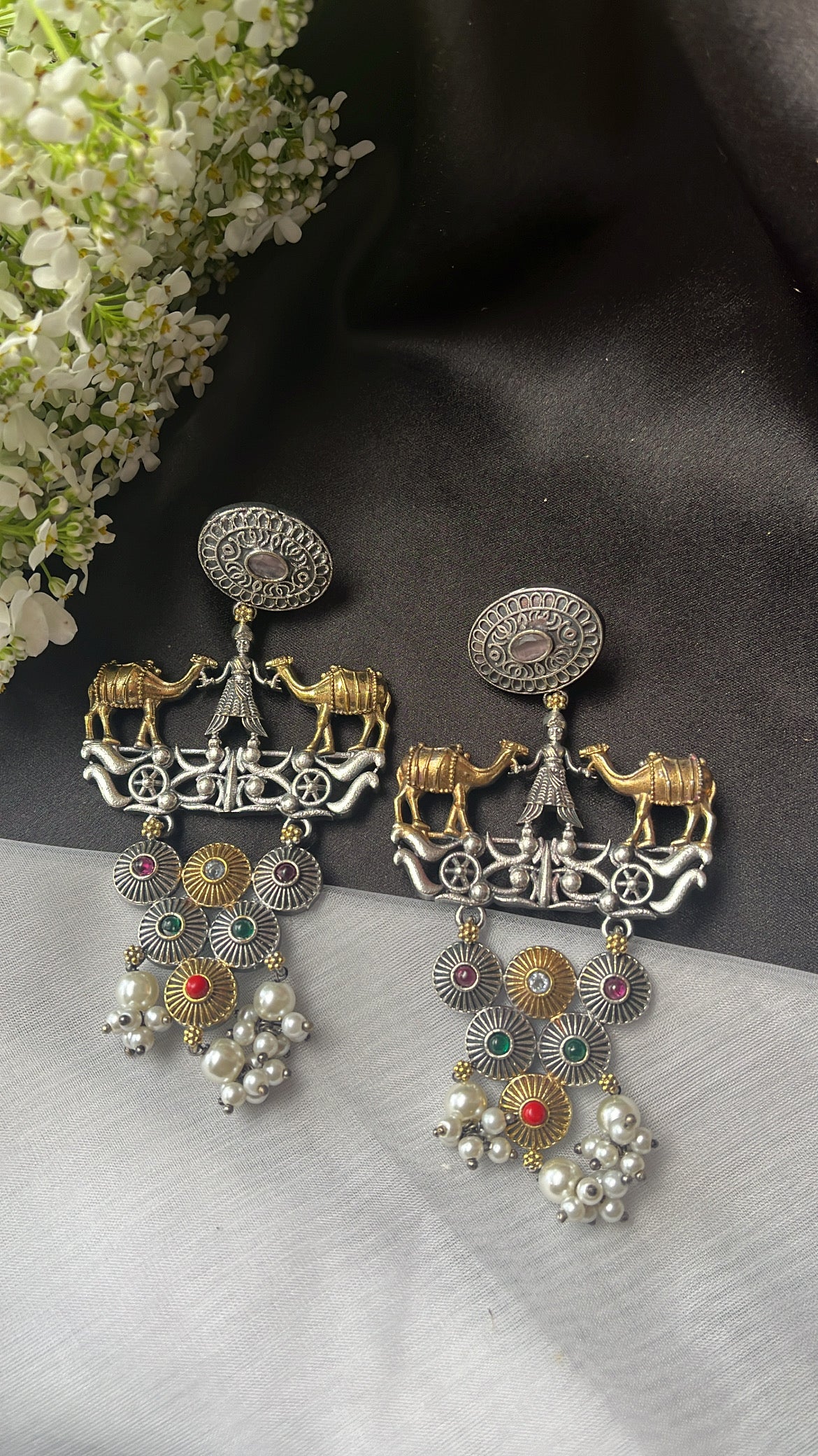 Dilkash Nimit Silver  Earring