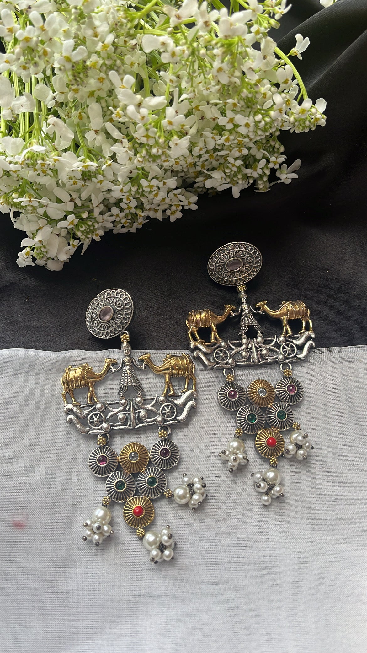 Dilkash Nimit Silver  Earring