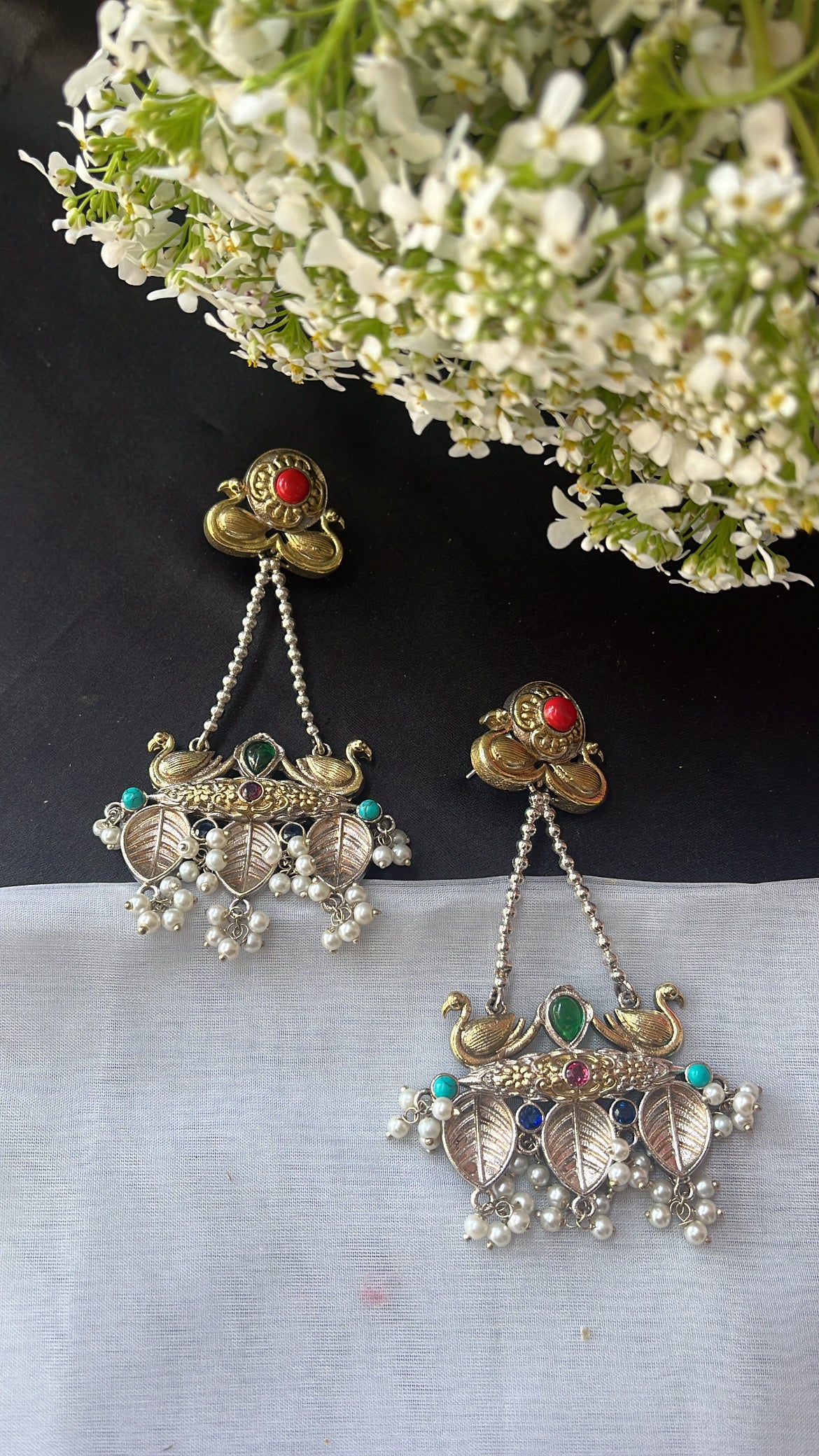 Dilkash Yukti Silver  Earring