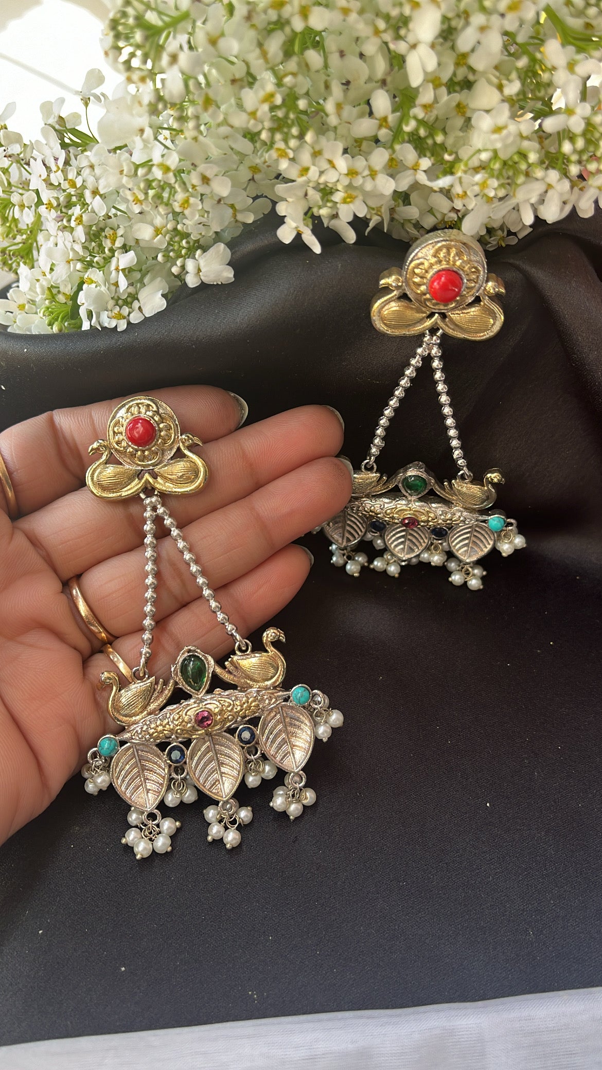 Dilkash Yukti Silver  Earring