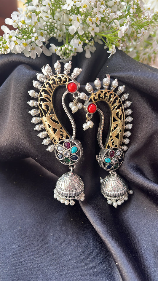 Dilkash  Prem Silver  Jhumka Earring