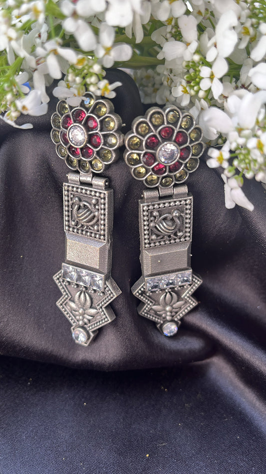 Dilkash Disha Silver  Earring