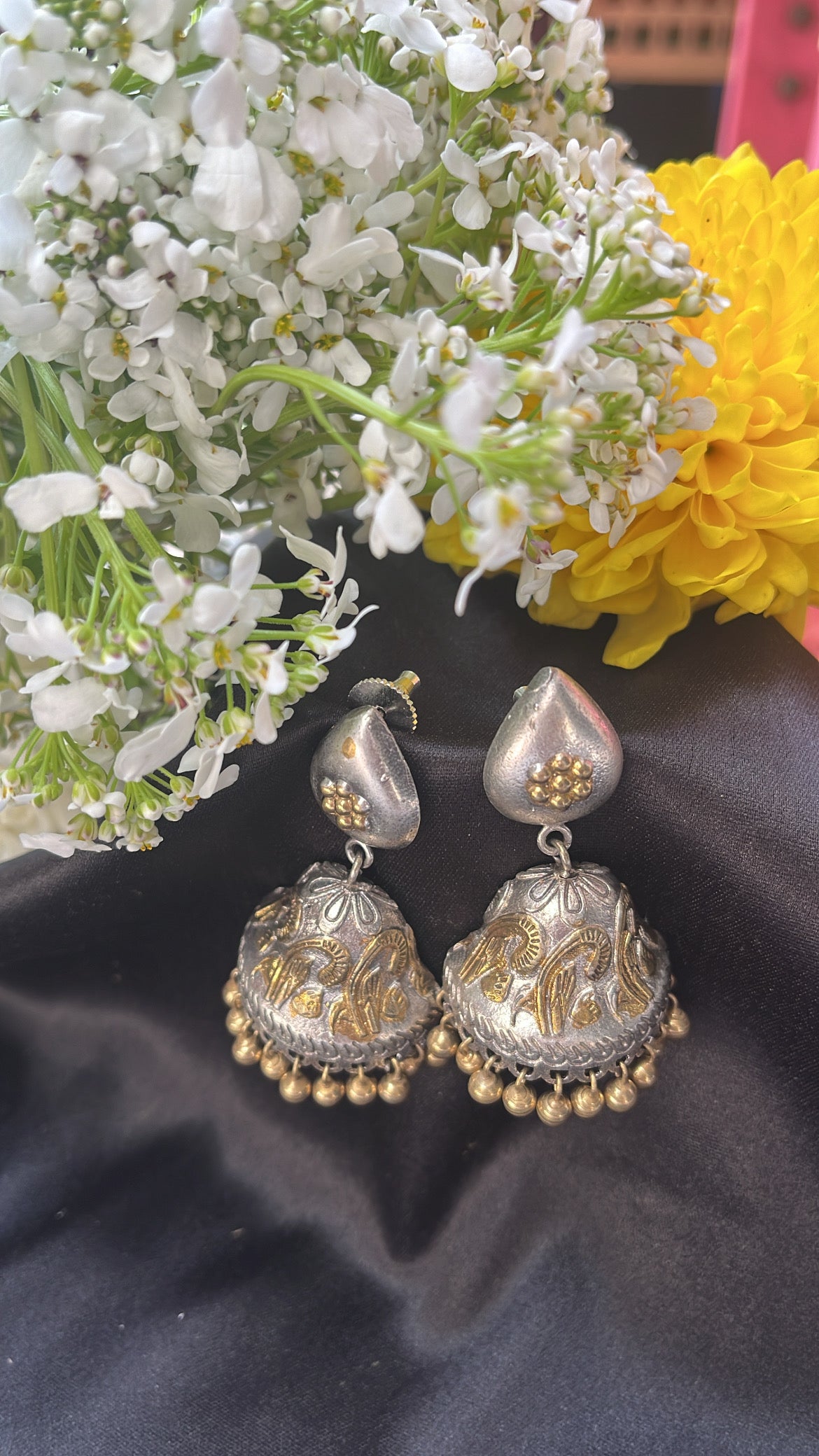 Dilkash Maira  Silver  Earring