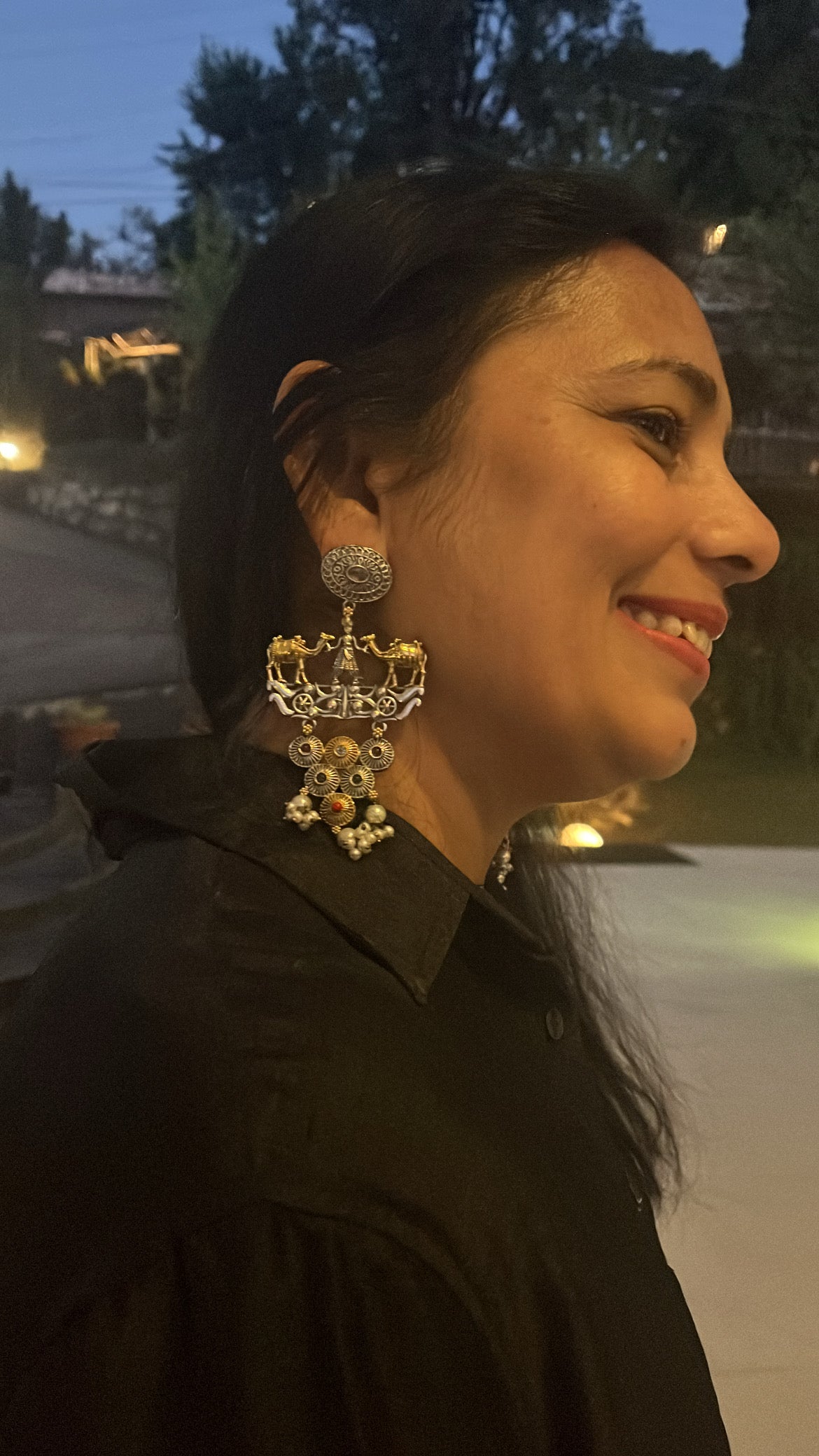 Dilkash Nimit Silver  Earring