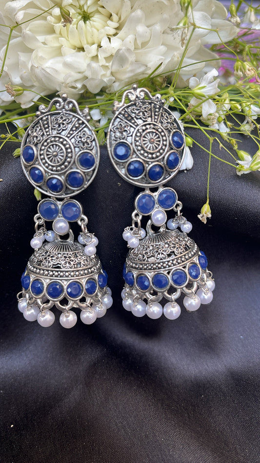 Kash Bela  Jhumka Silver Earring