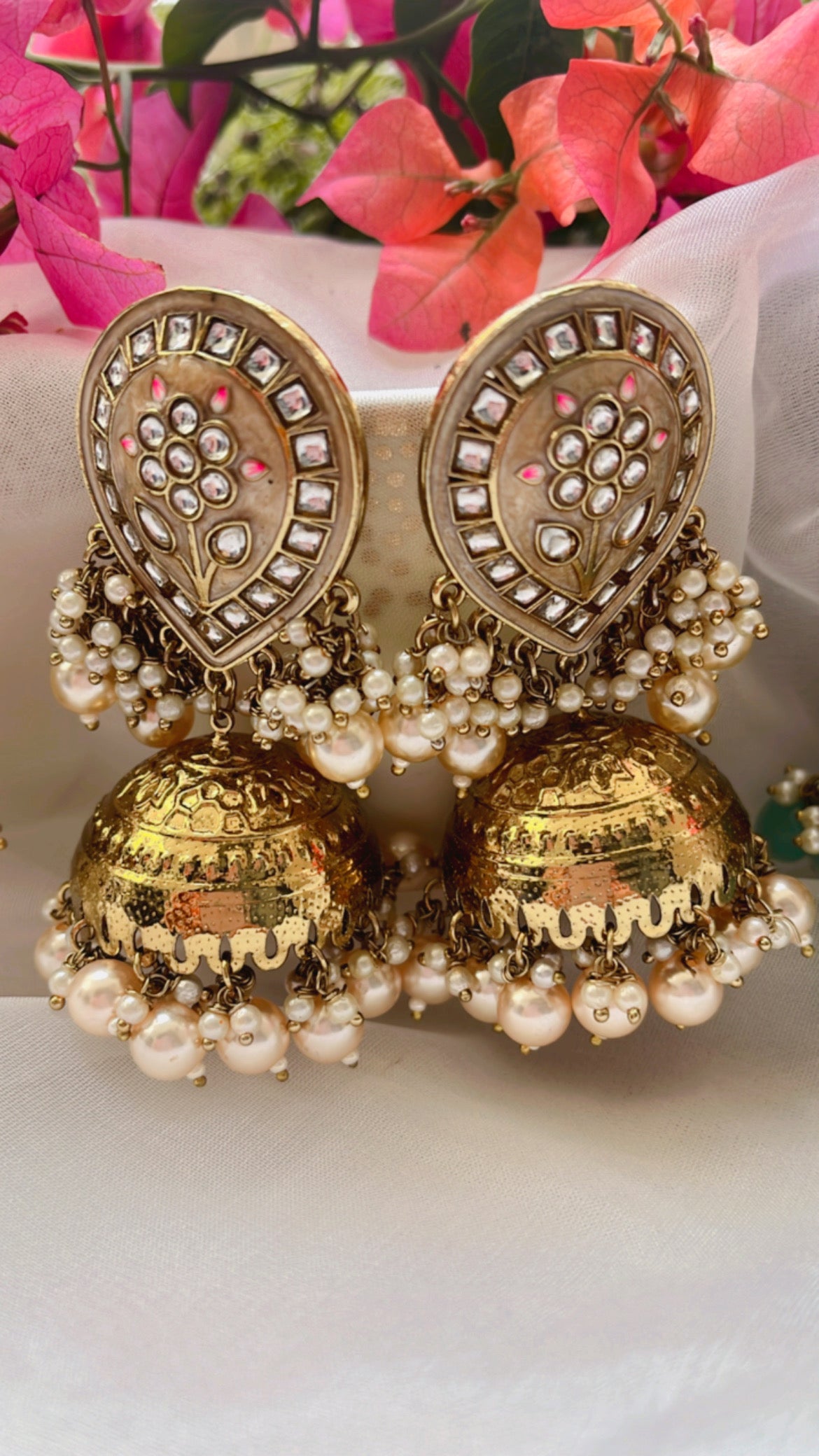 Neemisa Meenakari Jhumka Earring