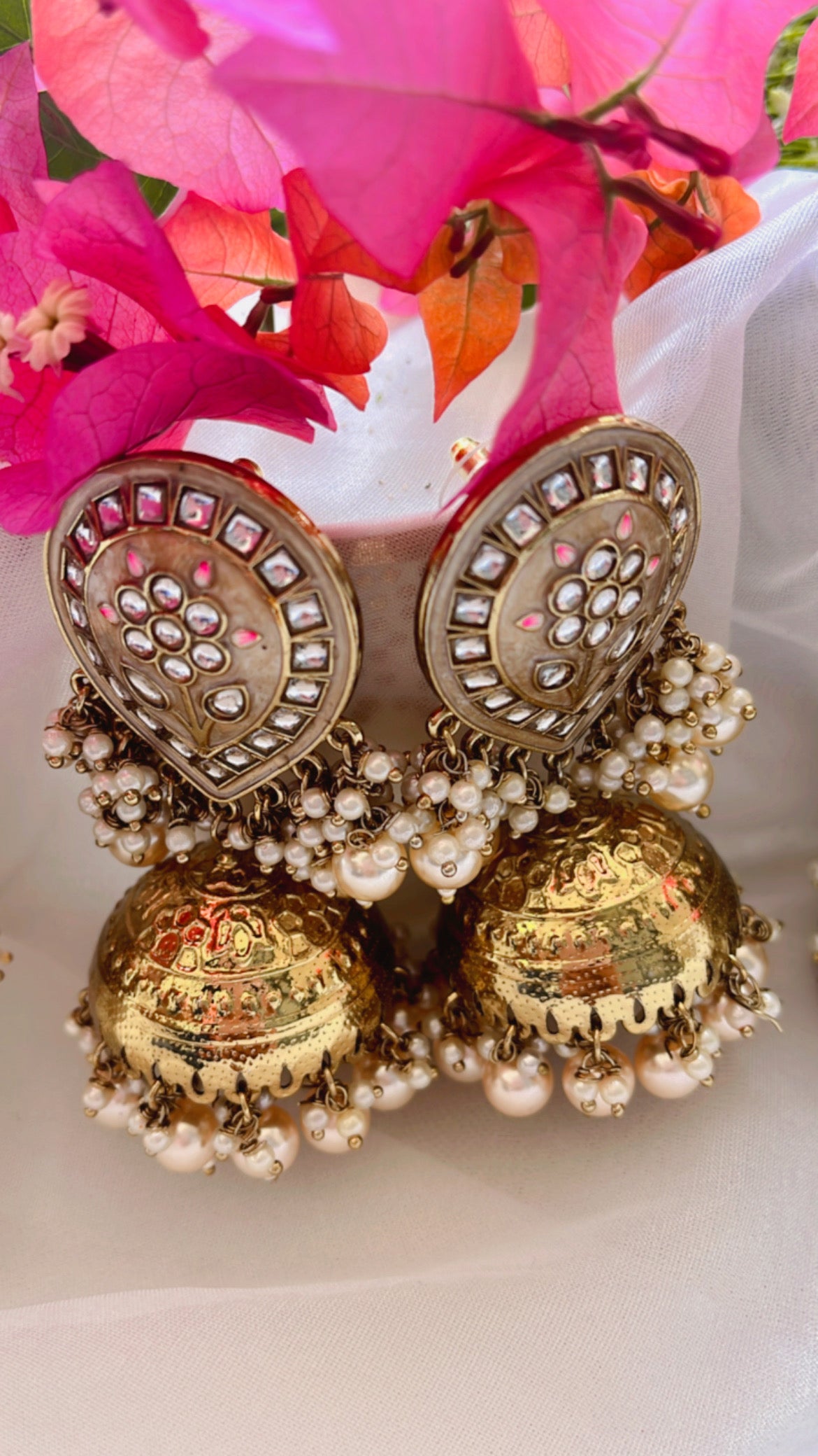 Neemisa Meenakari Jhumka Earring