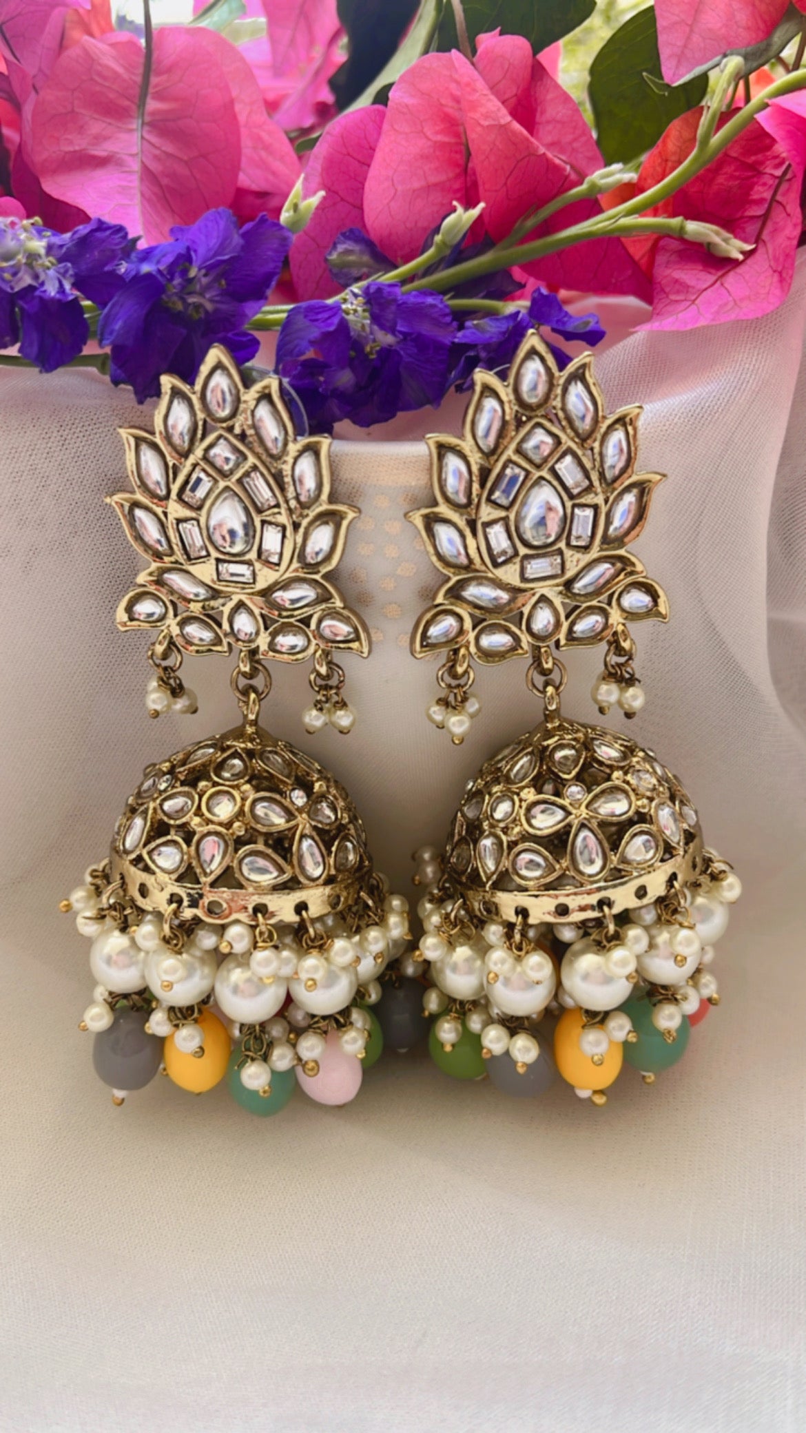 Kiara Multi Jhumka Earring