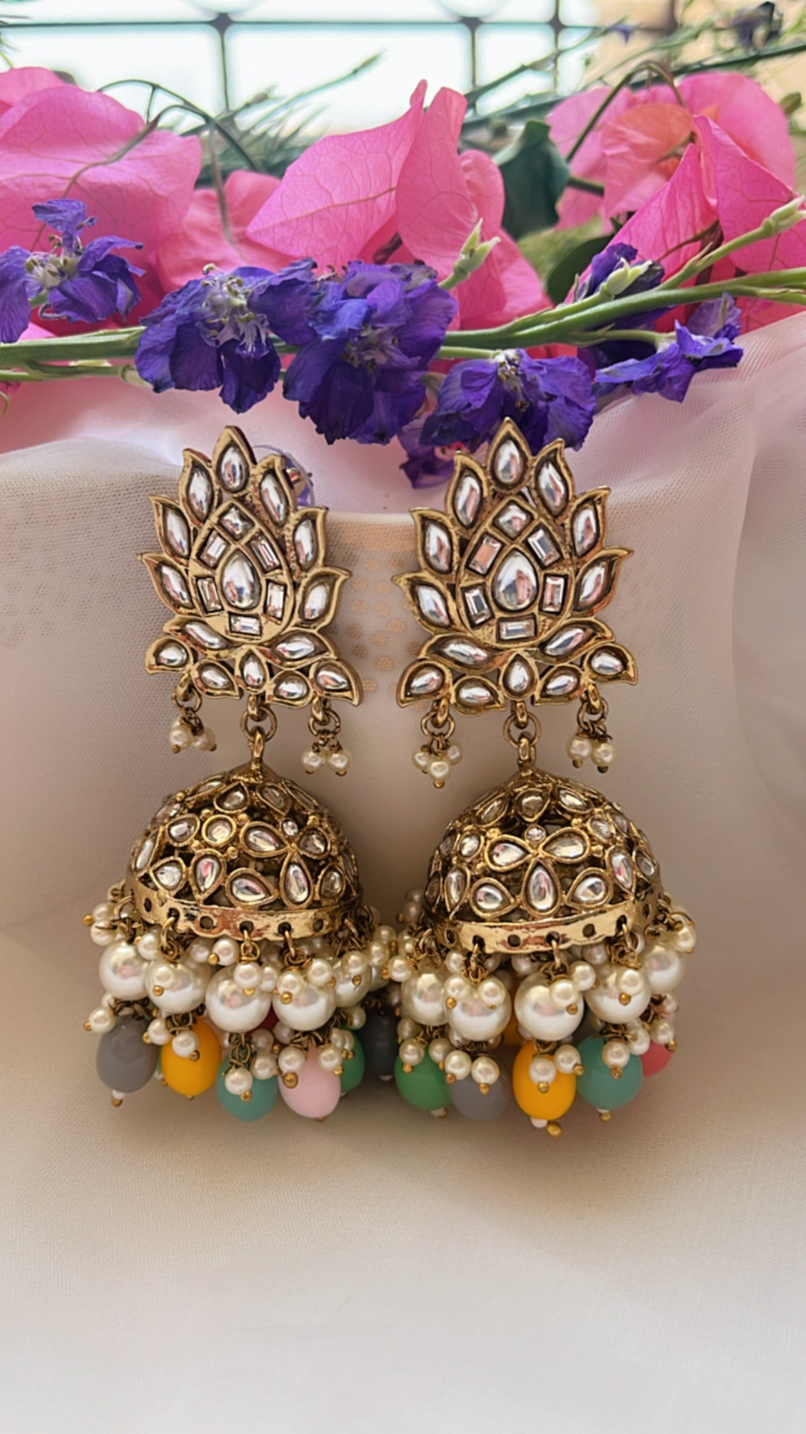 Kiara Multi Jhumka Earring