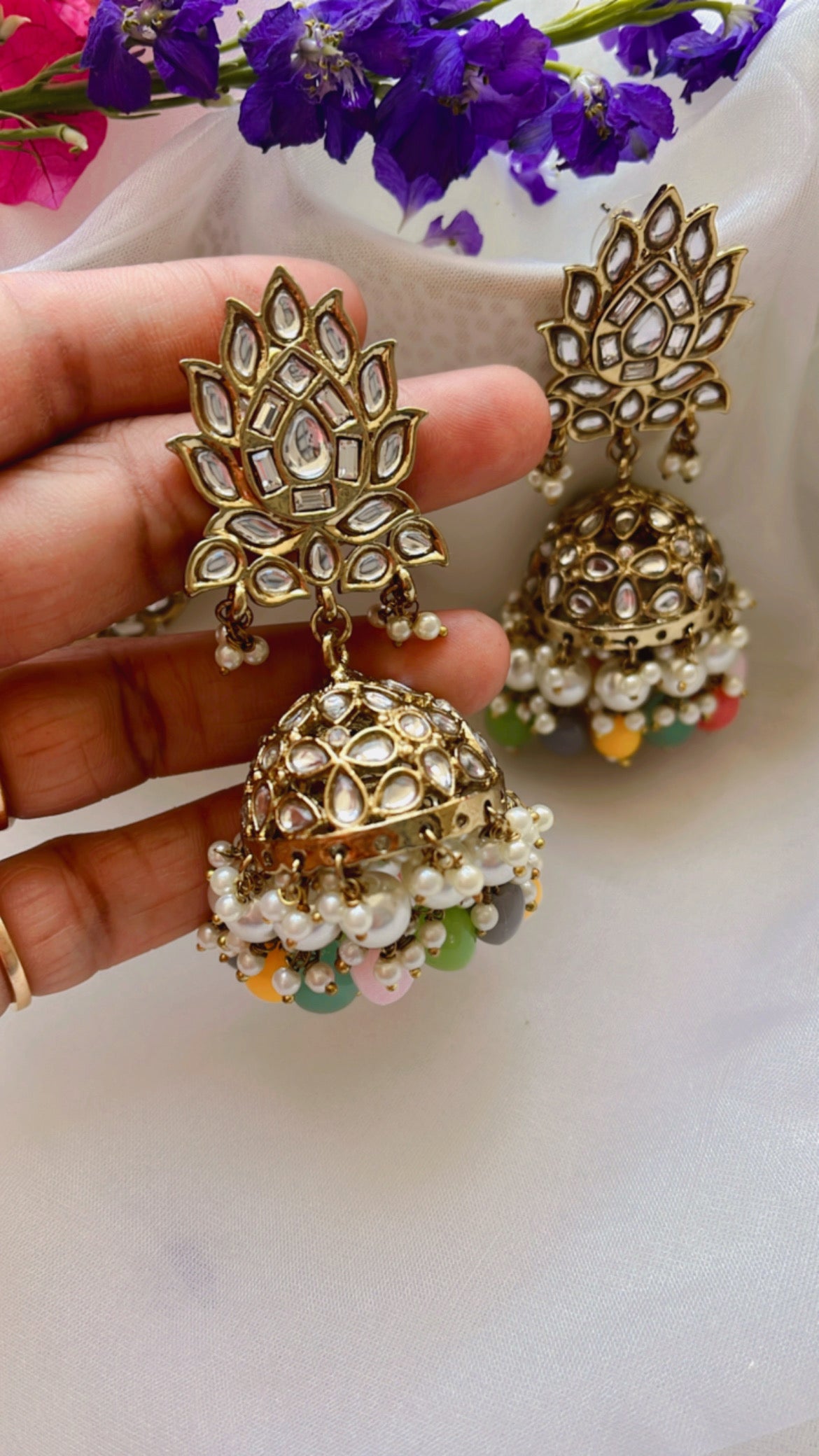 Kiara Multi Jhumka Earring