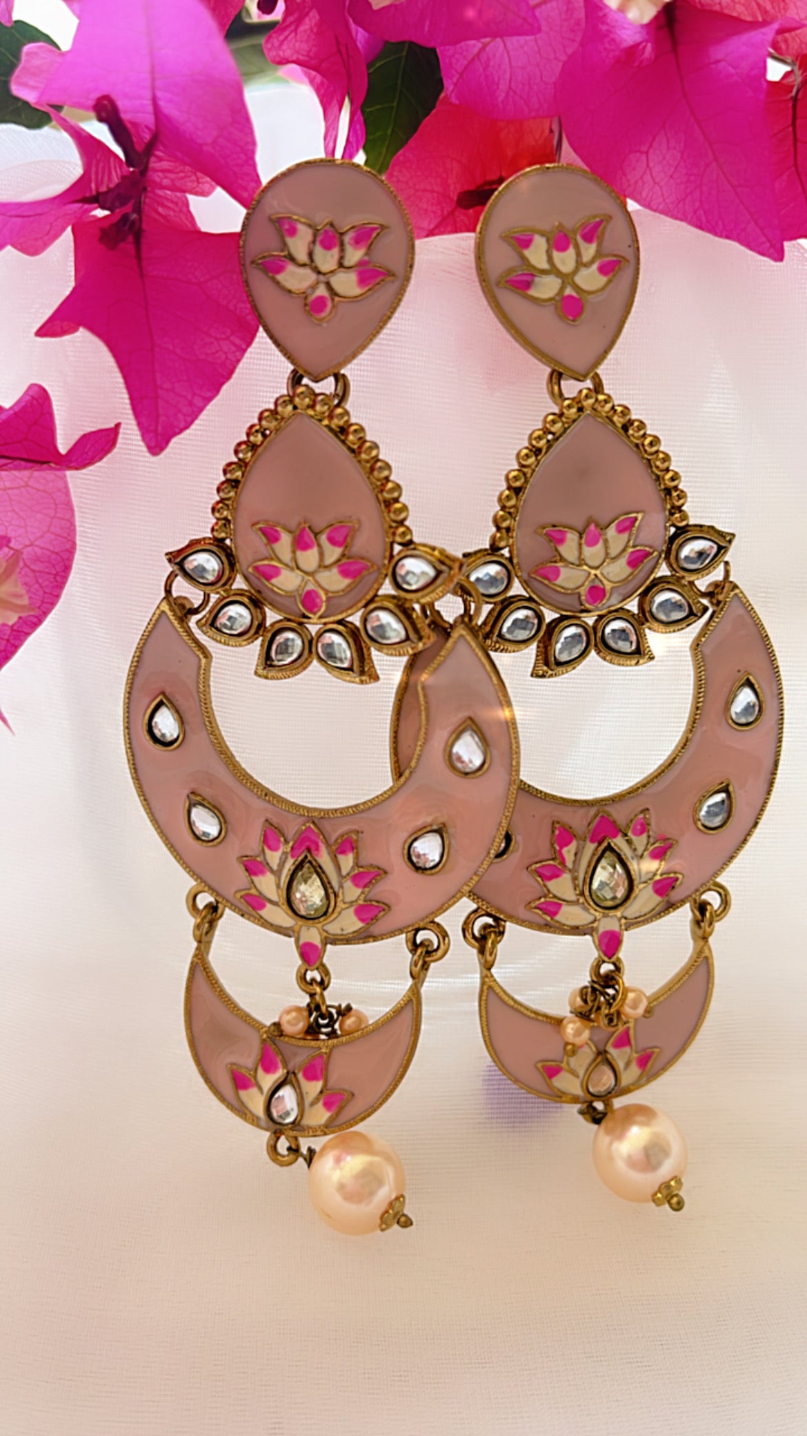 Pink Saisha Ethnic Earring