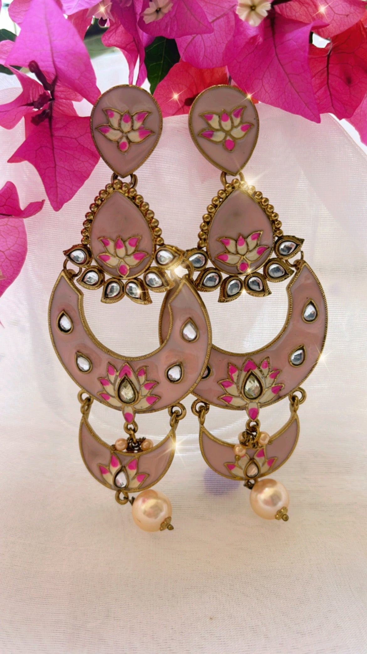 Pink Saisha Ethnic Earring