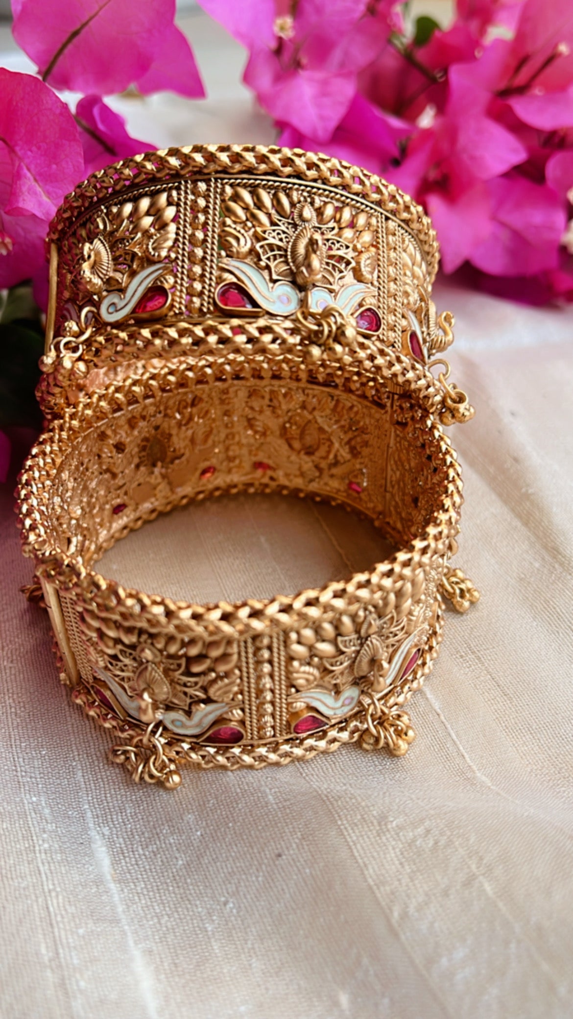 Golden Mayur Bangle