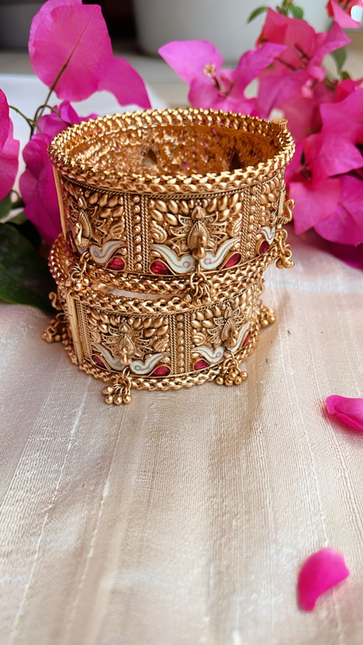 Golden Mayur Bangle