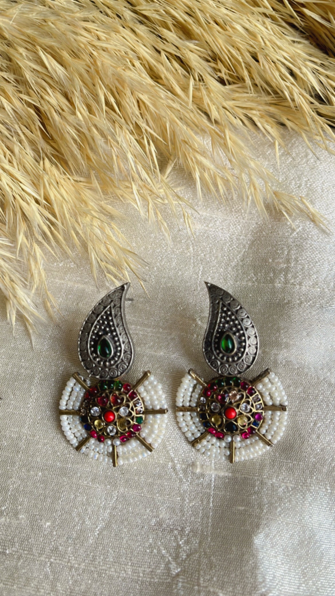 Multi Keri Silver Earring