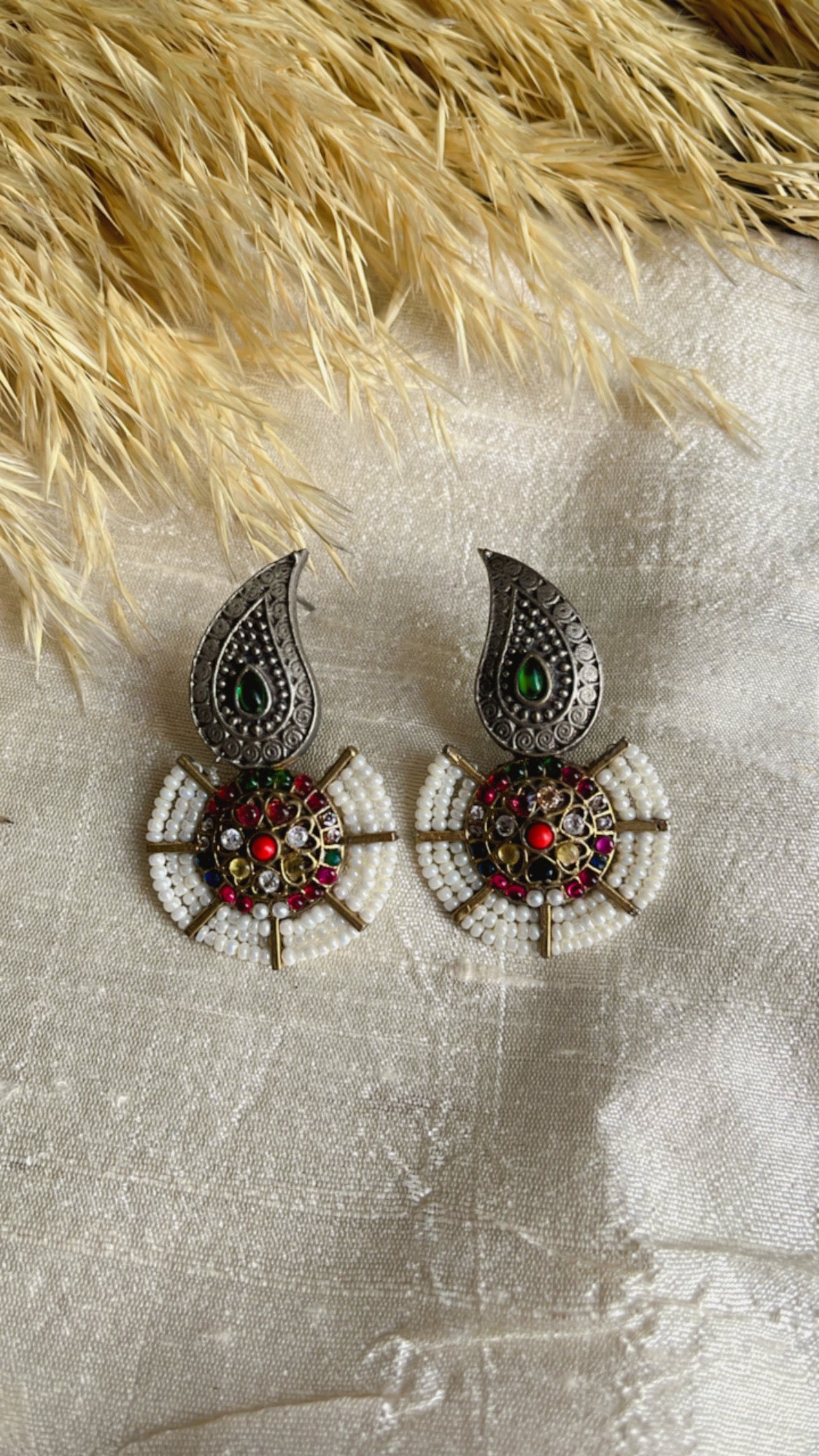 Multi Keri Silver Earring