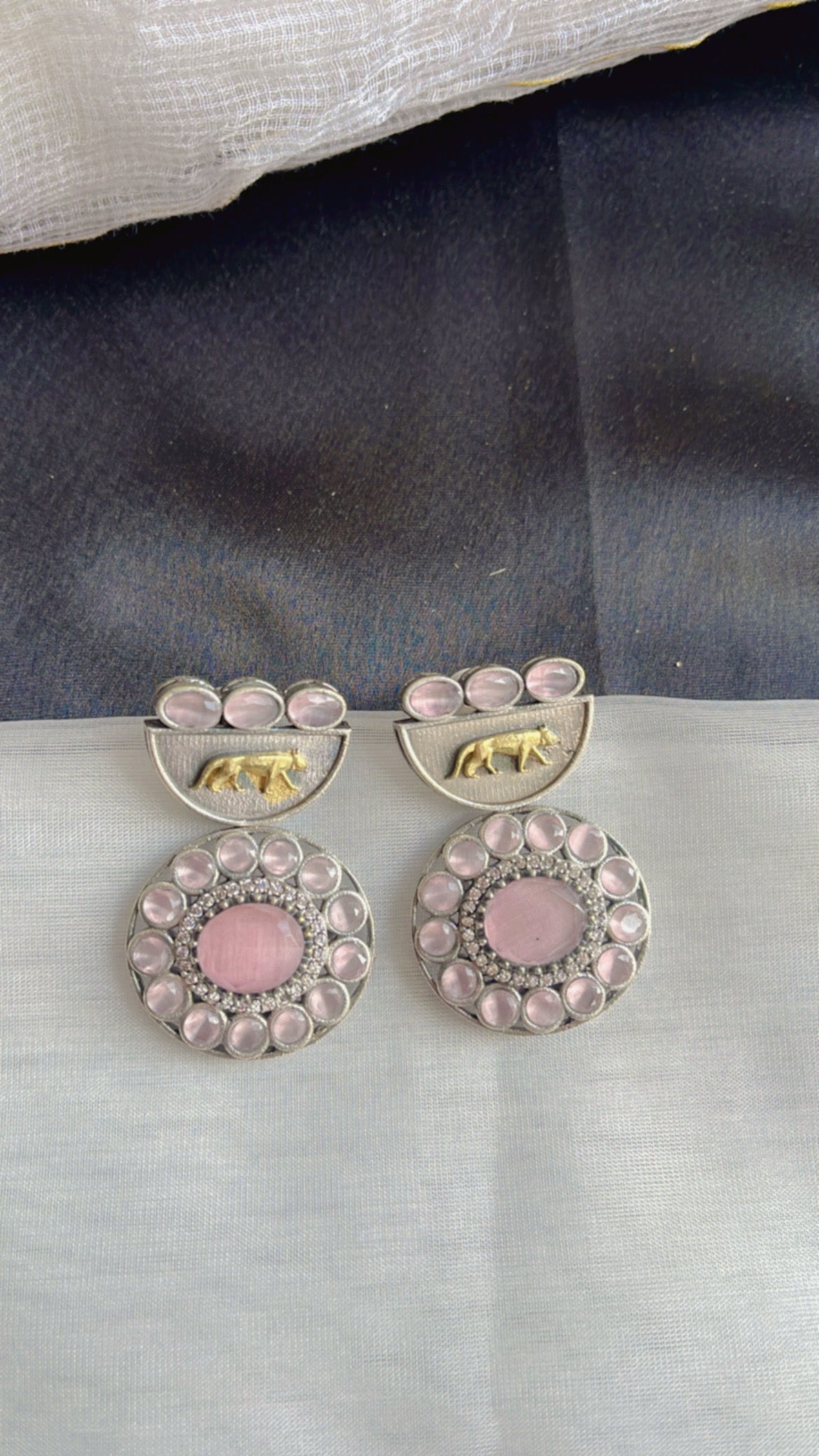 Pink Saavi Earring