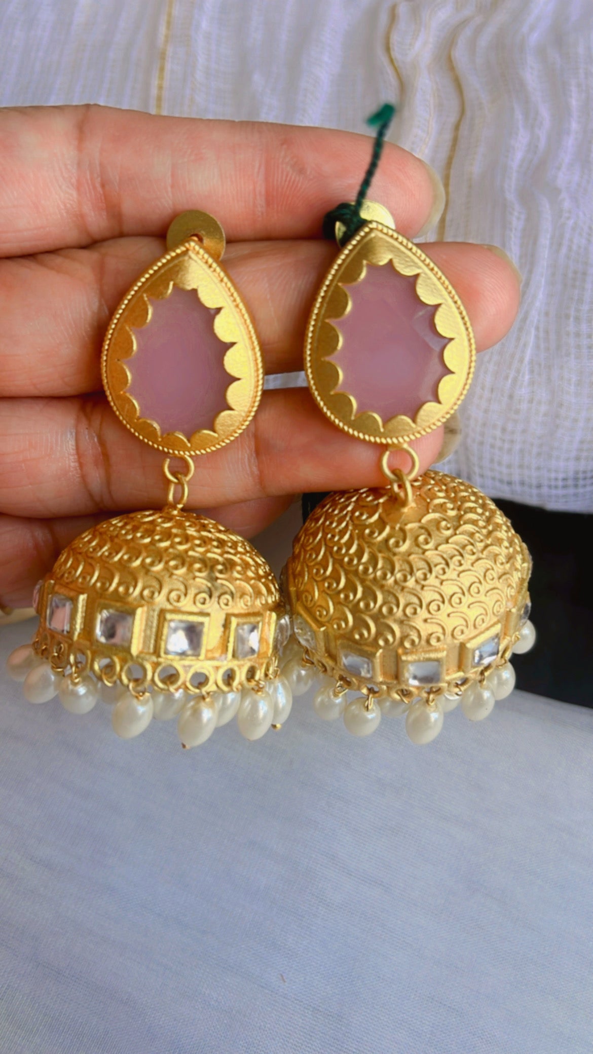 Pink Panache Jumka Earring