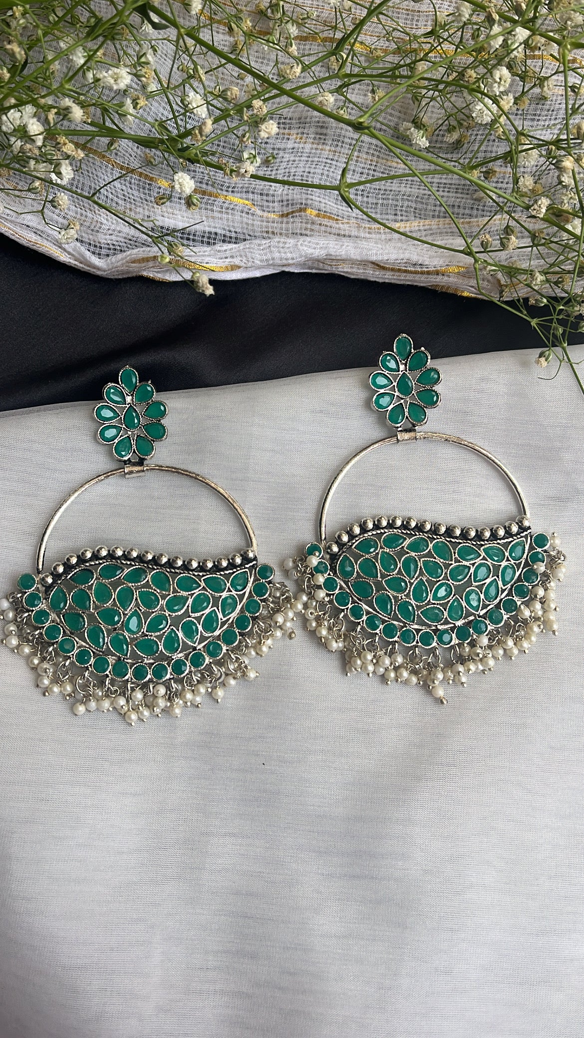 Aisha Silver Earring