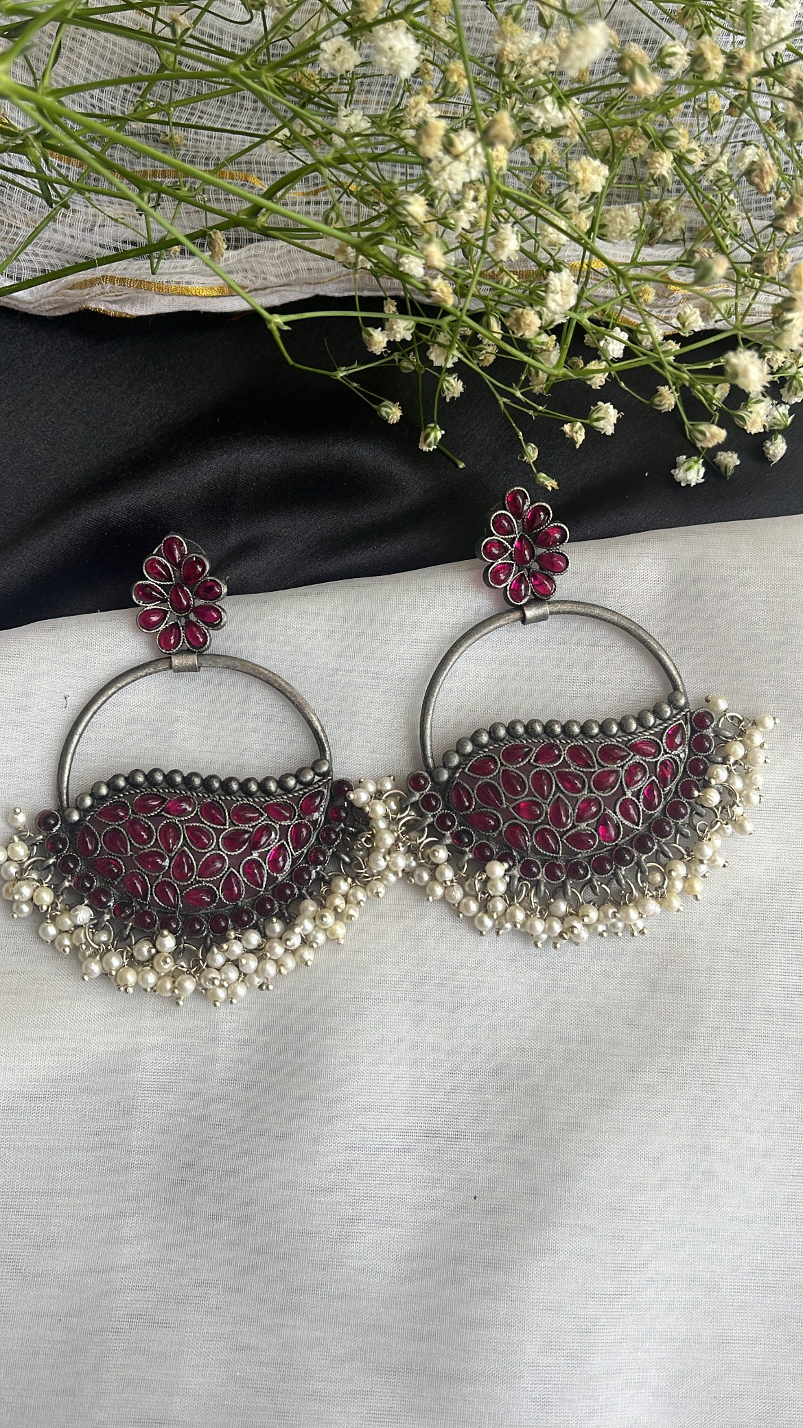 Anvi Silver Earring