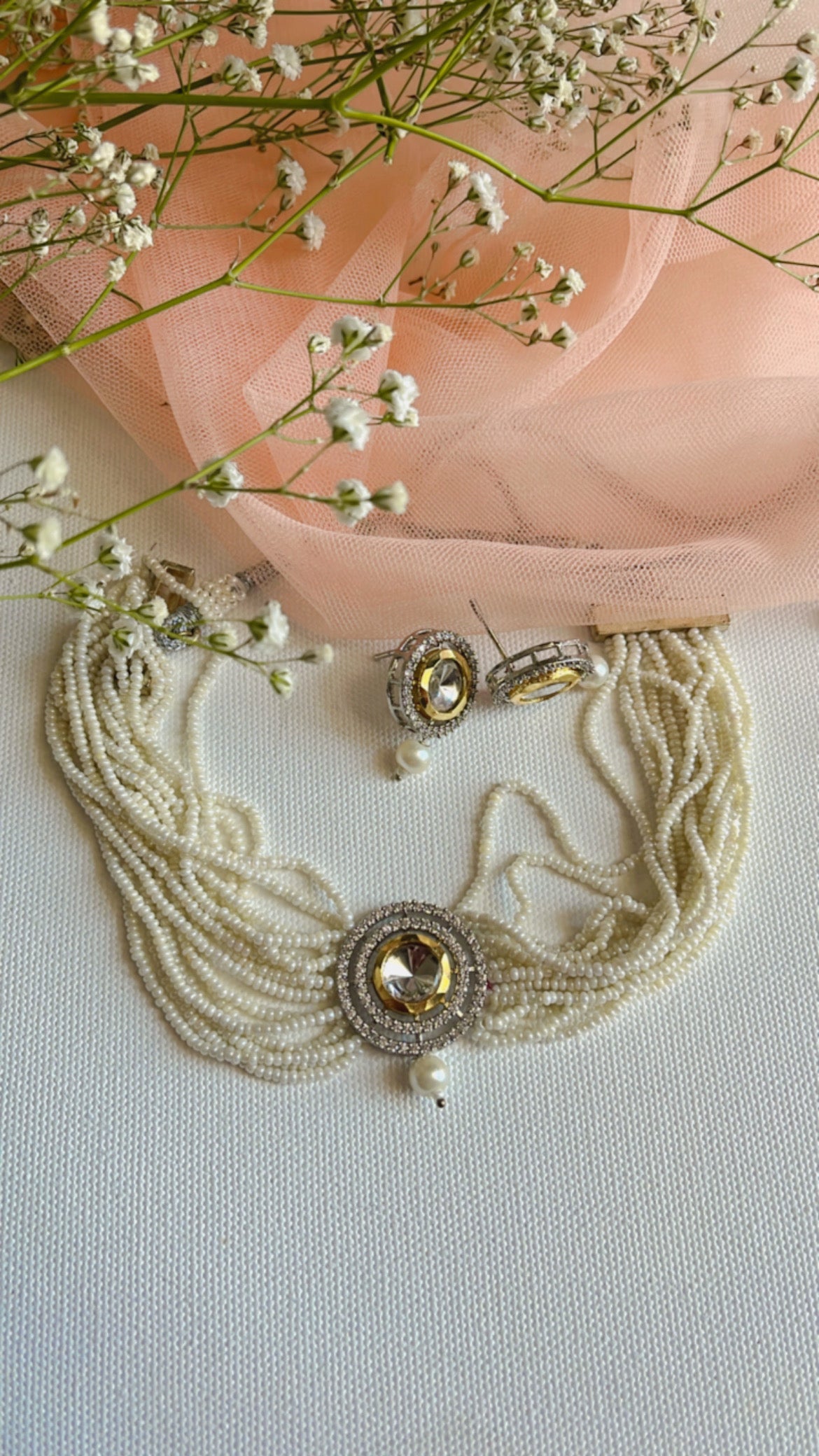 Pearl Nikasha Necklace Set