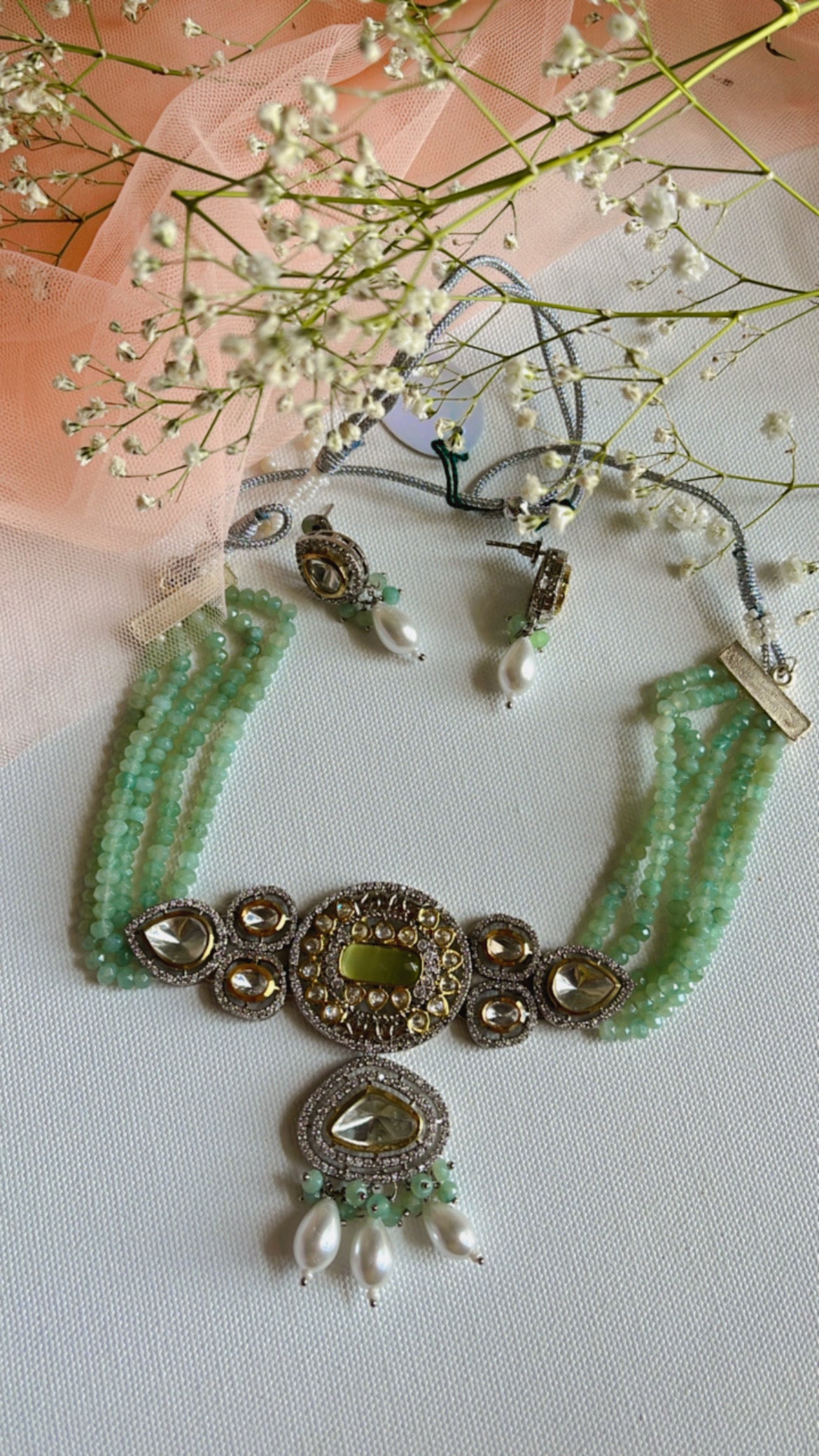 Mint Mehak Necklace Set