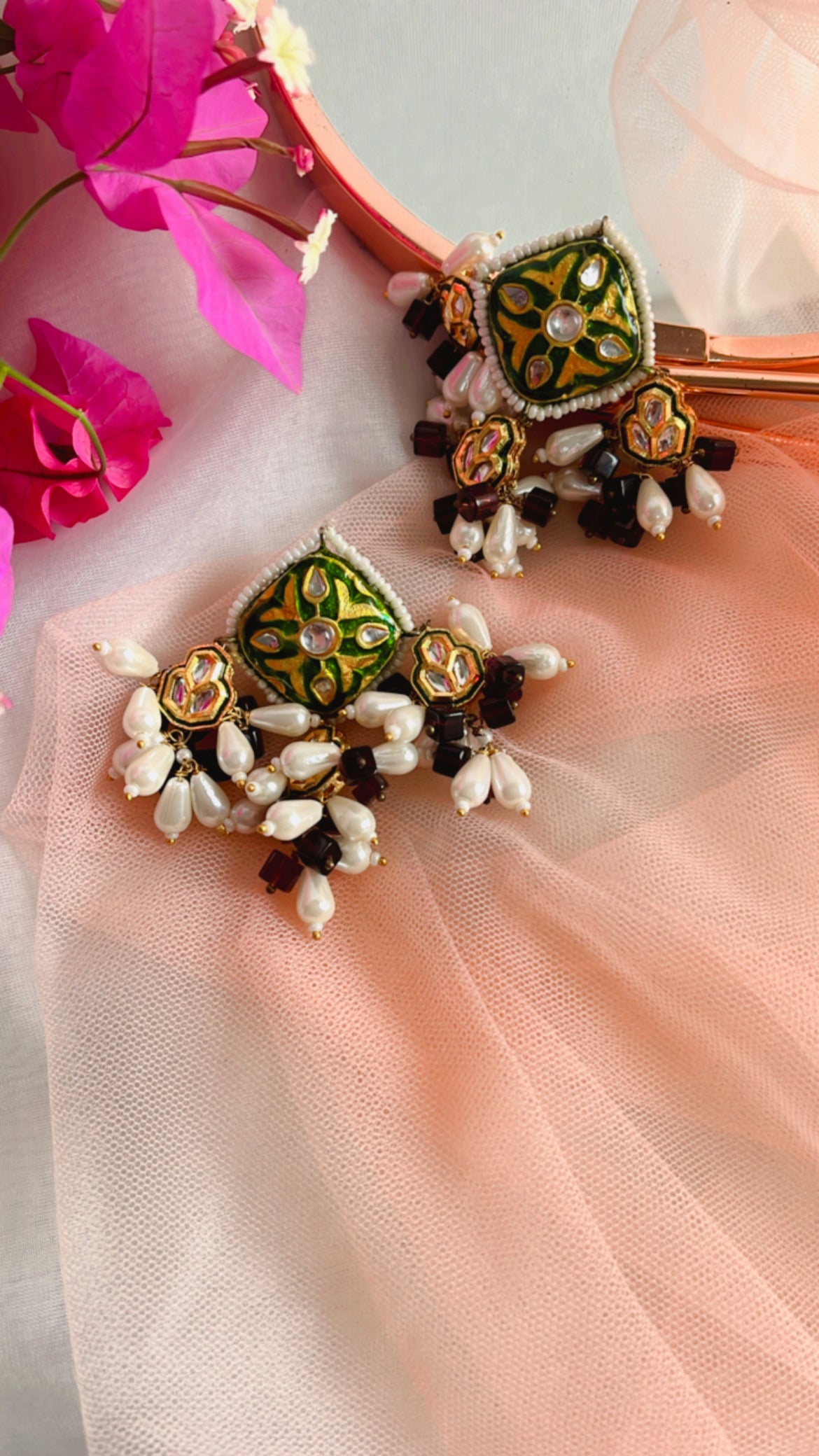 Green Mishita Earring