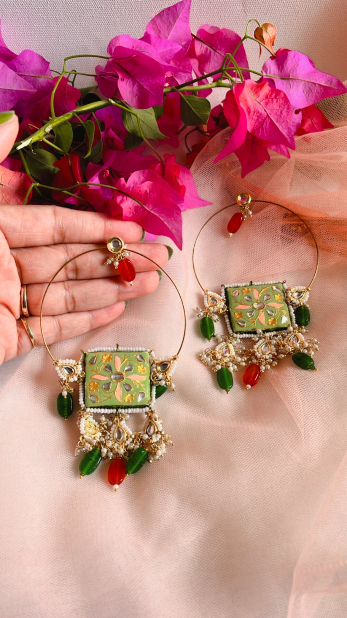 Multi Lavanya Chandbali Earring