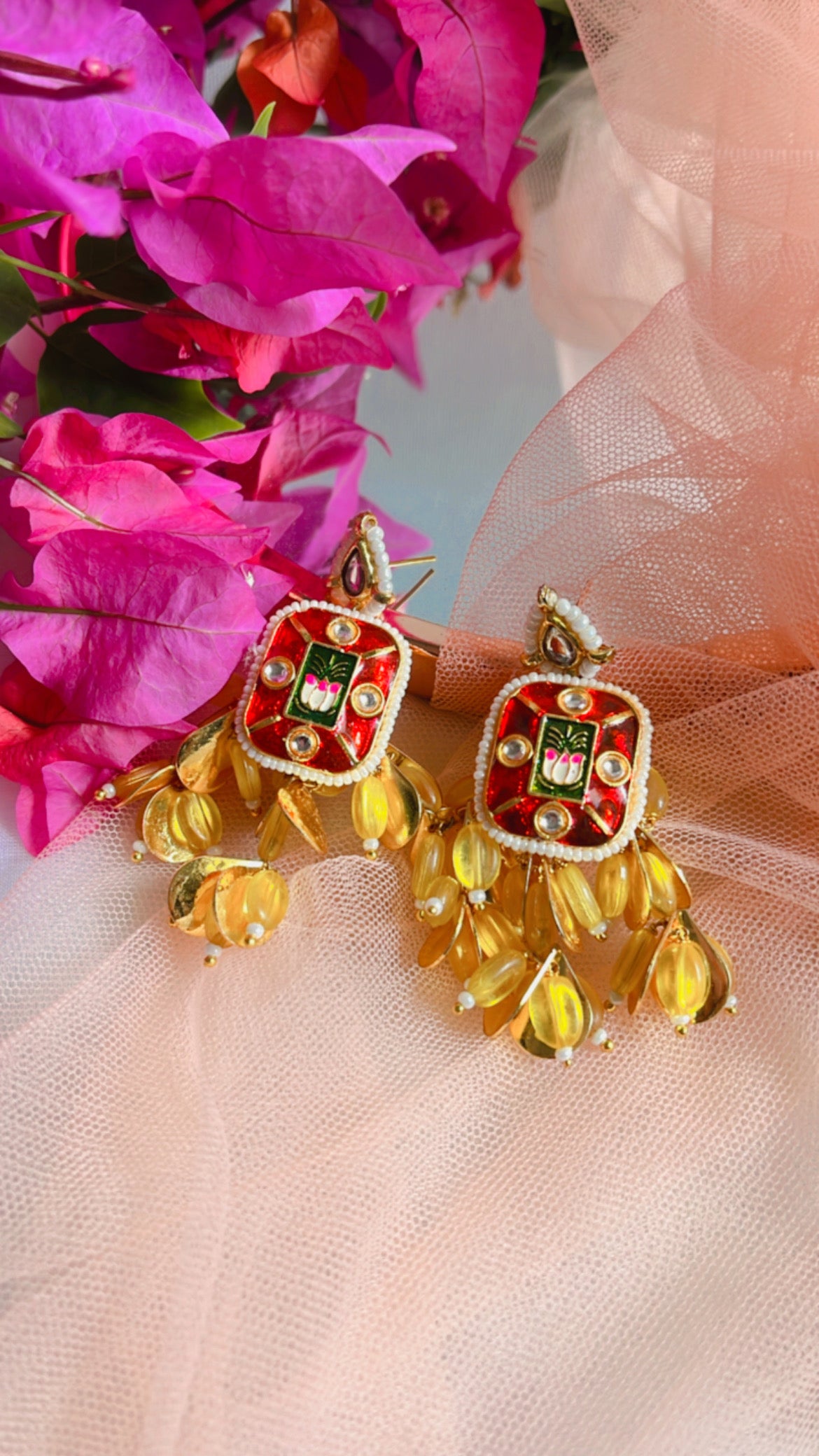 Red Kyra Earring