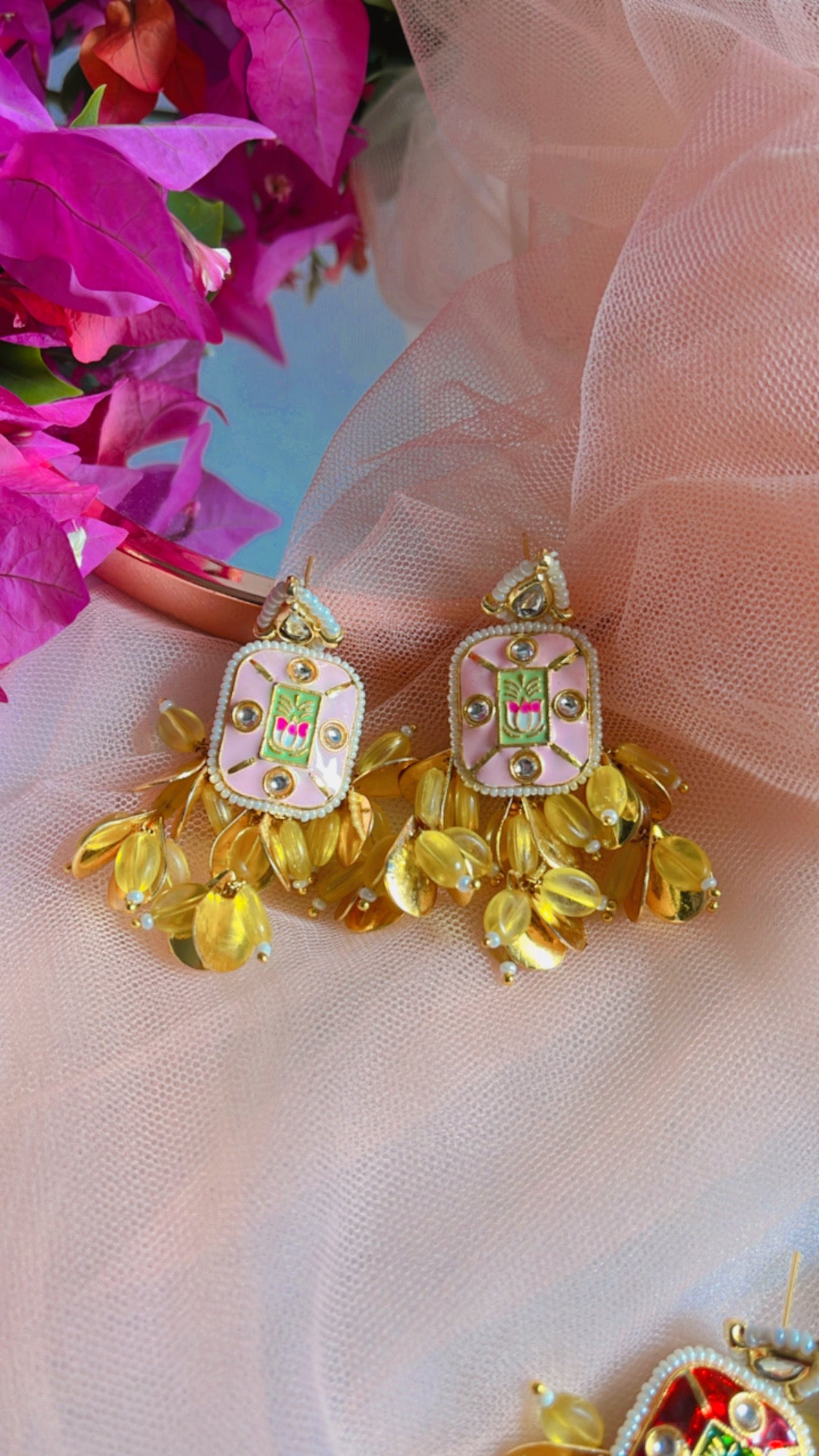 Pink Kyra Earring