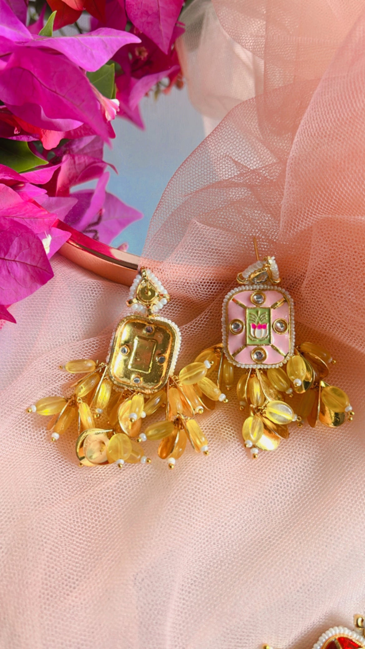 Pink Kyra Earring