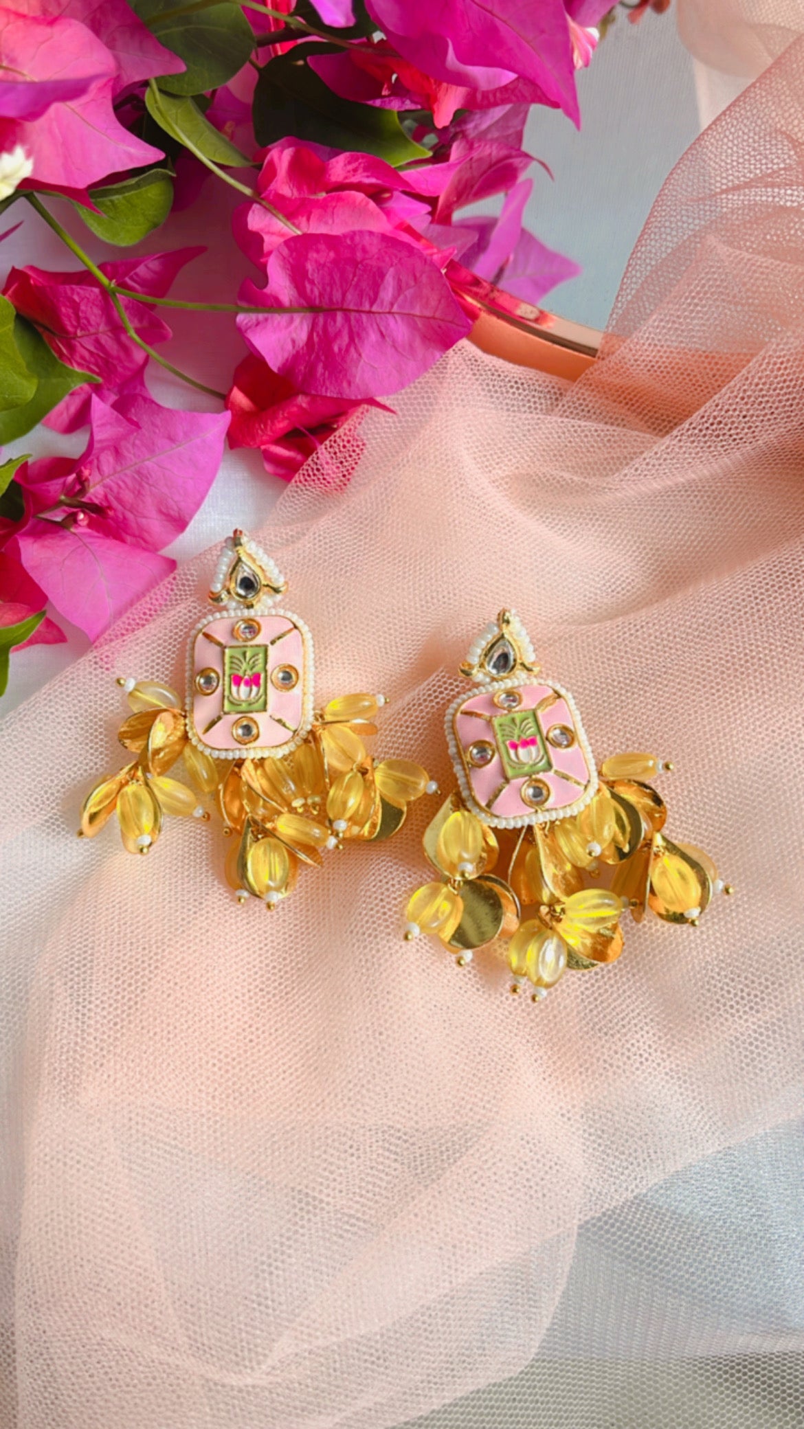 Pink Kyra Earring