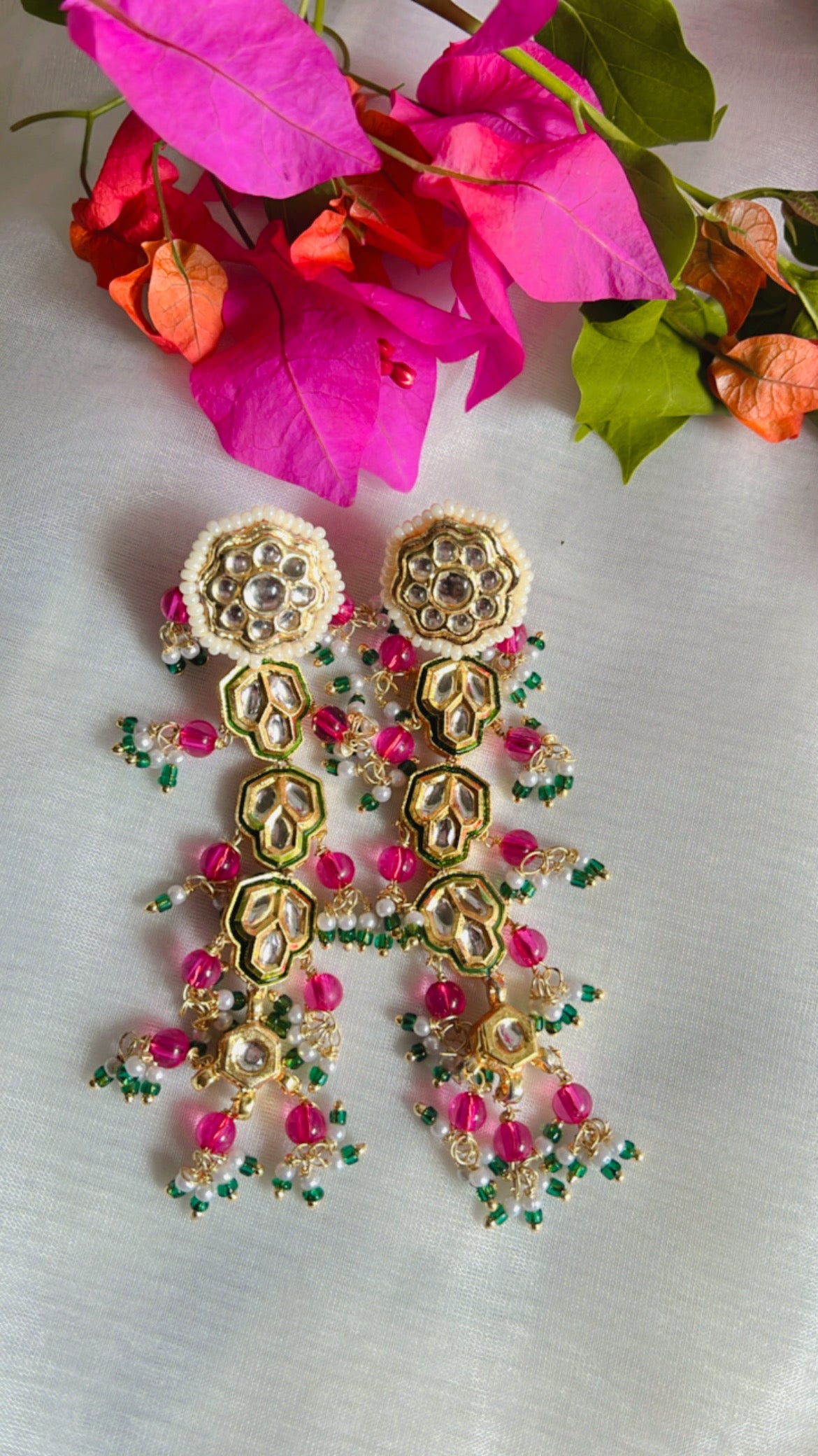 Pink Takshavi Earring