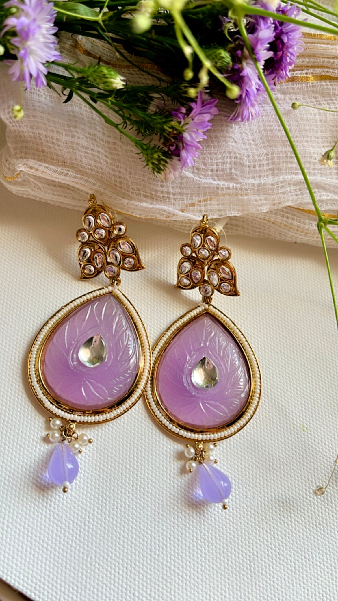 Purple Sharni Earring