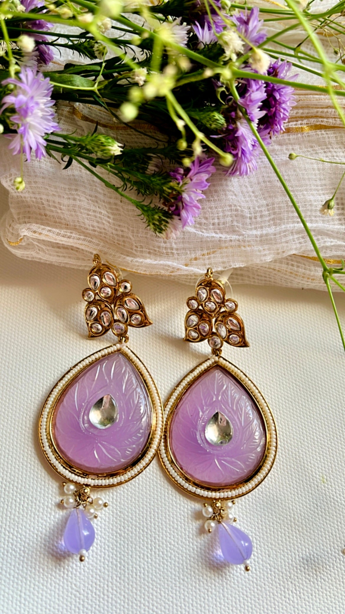 Purple Sharni Earring