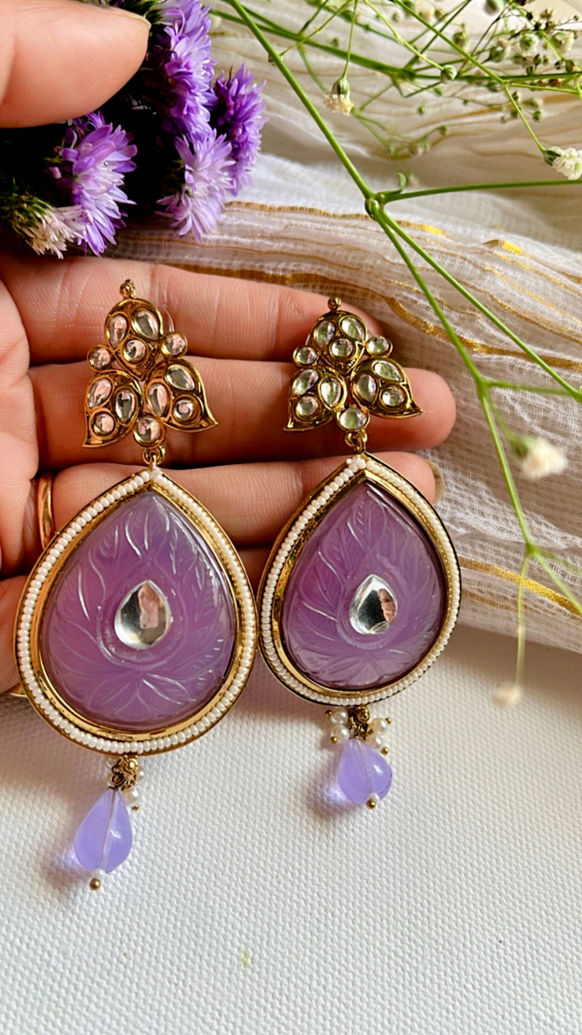 Purple Sharni Earring