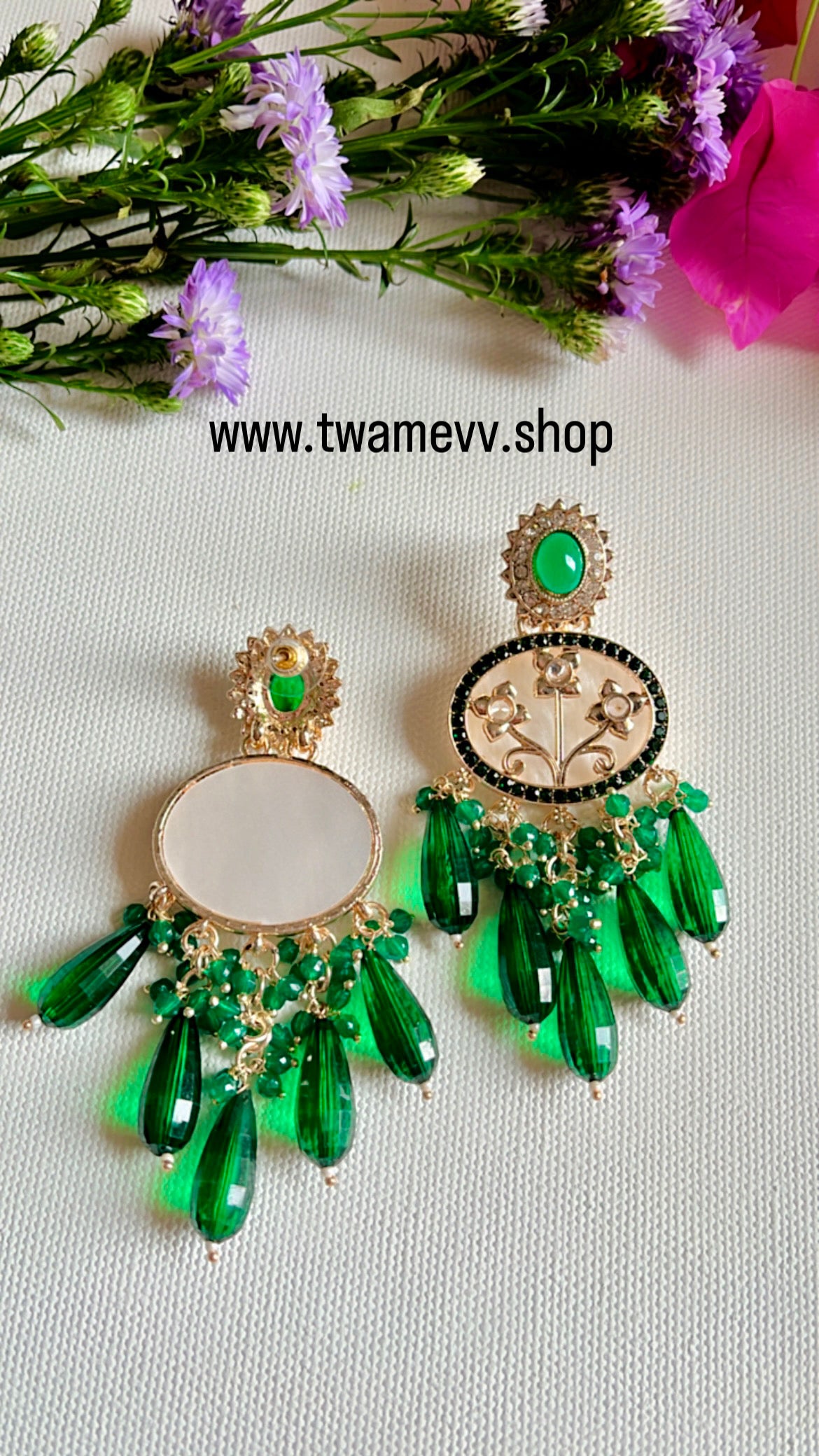 Green Maya Earring