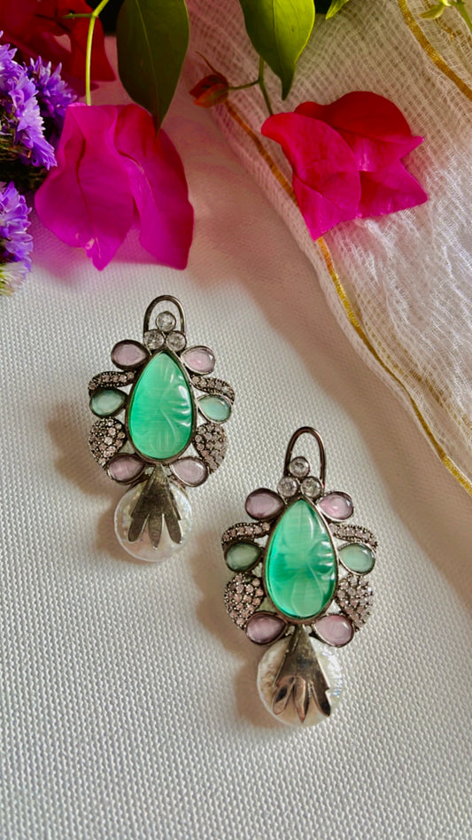 Mint Tiya Earring