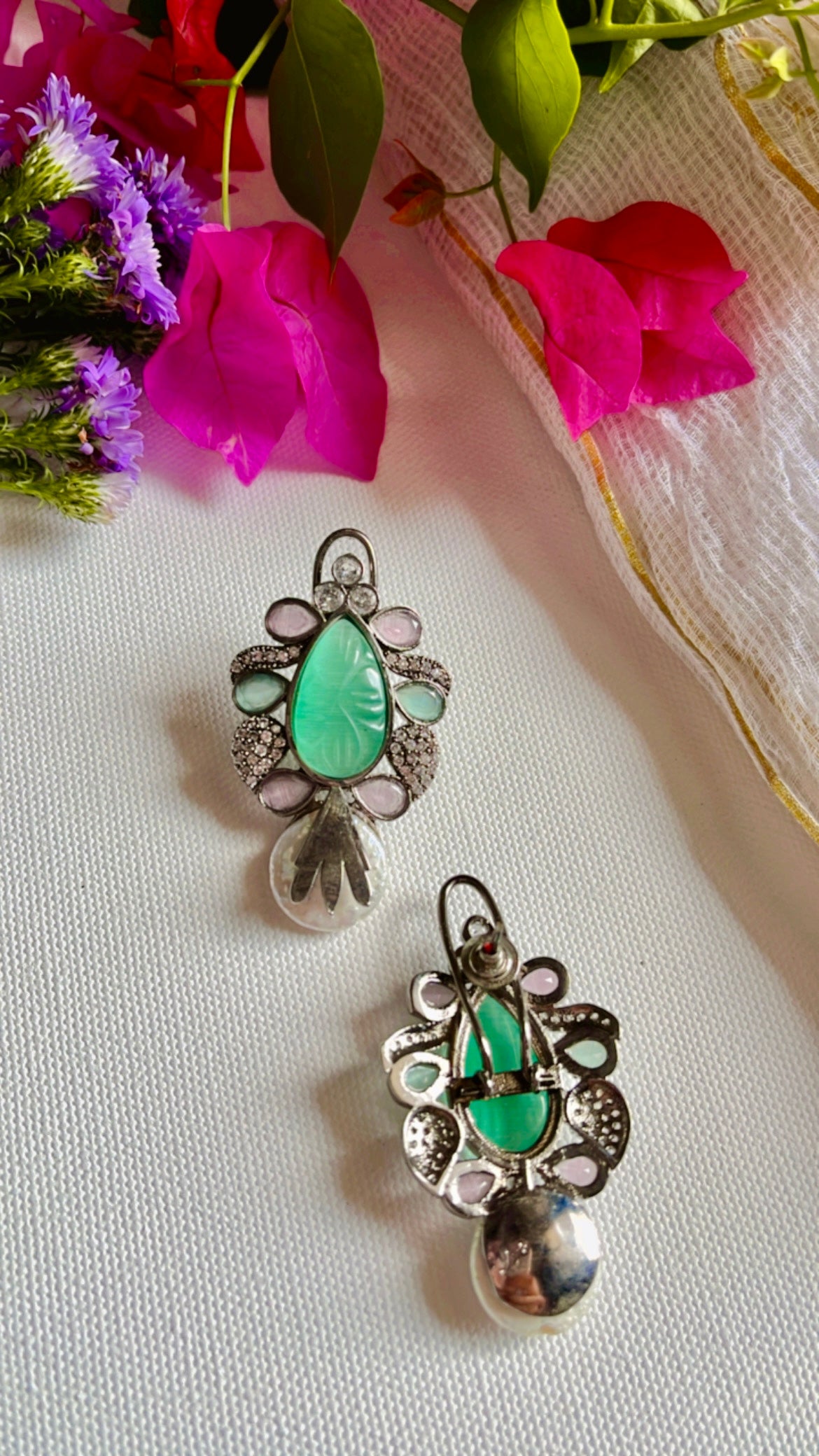 Mint Tiya Earring